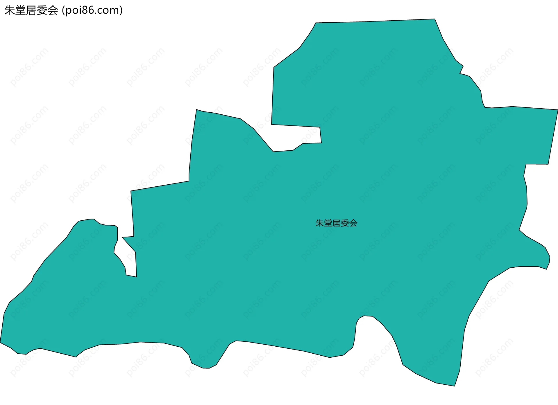 朱堂居委会边界地图