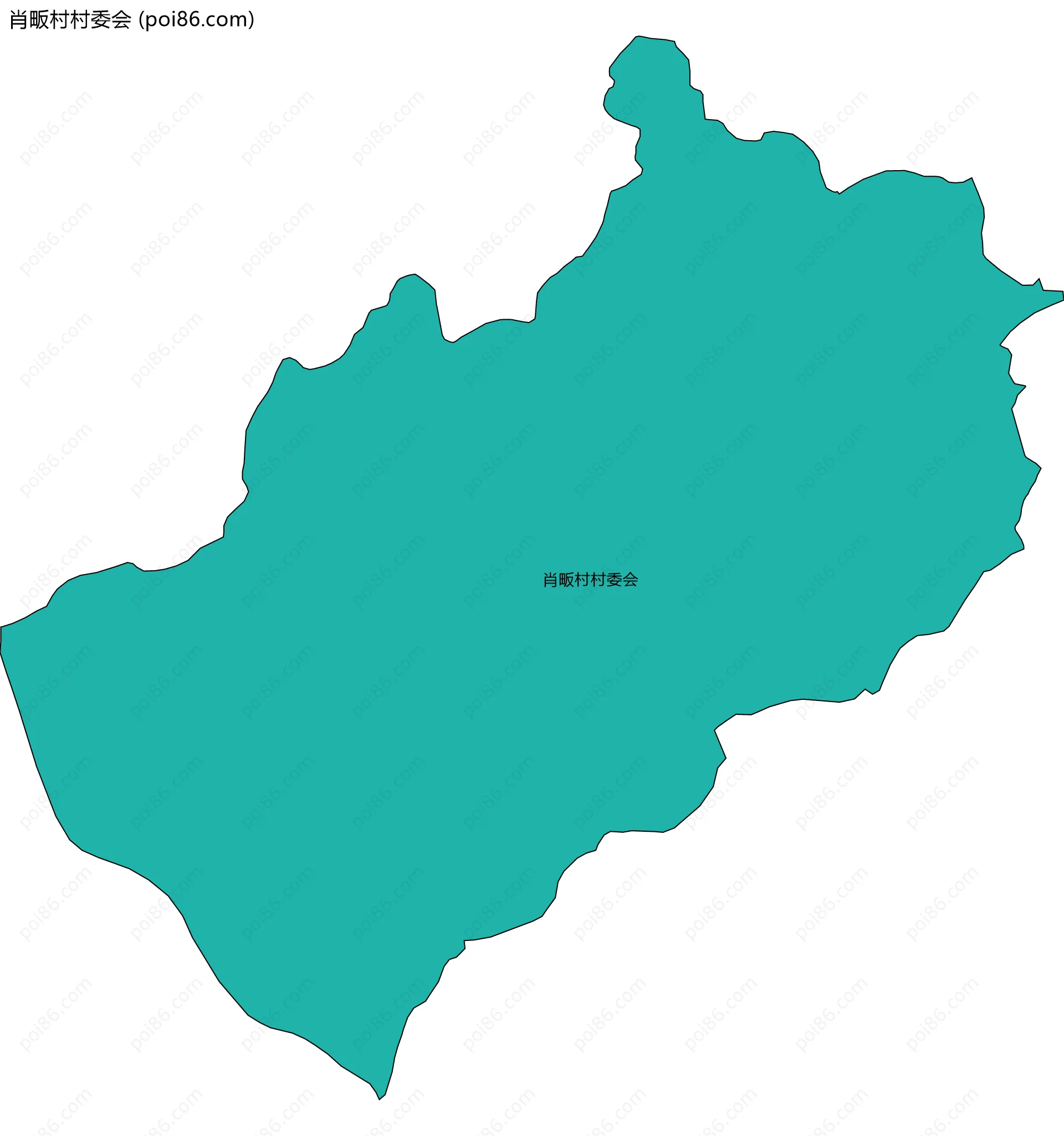 肖畈村村委会边界地图