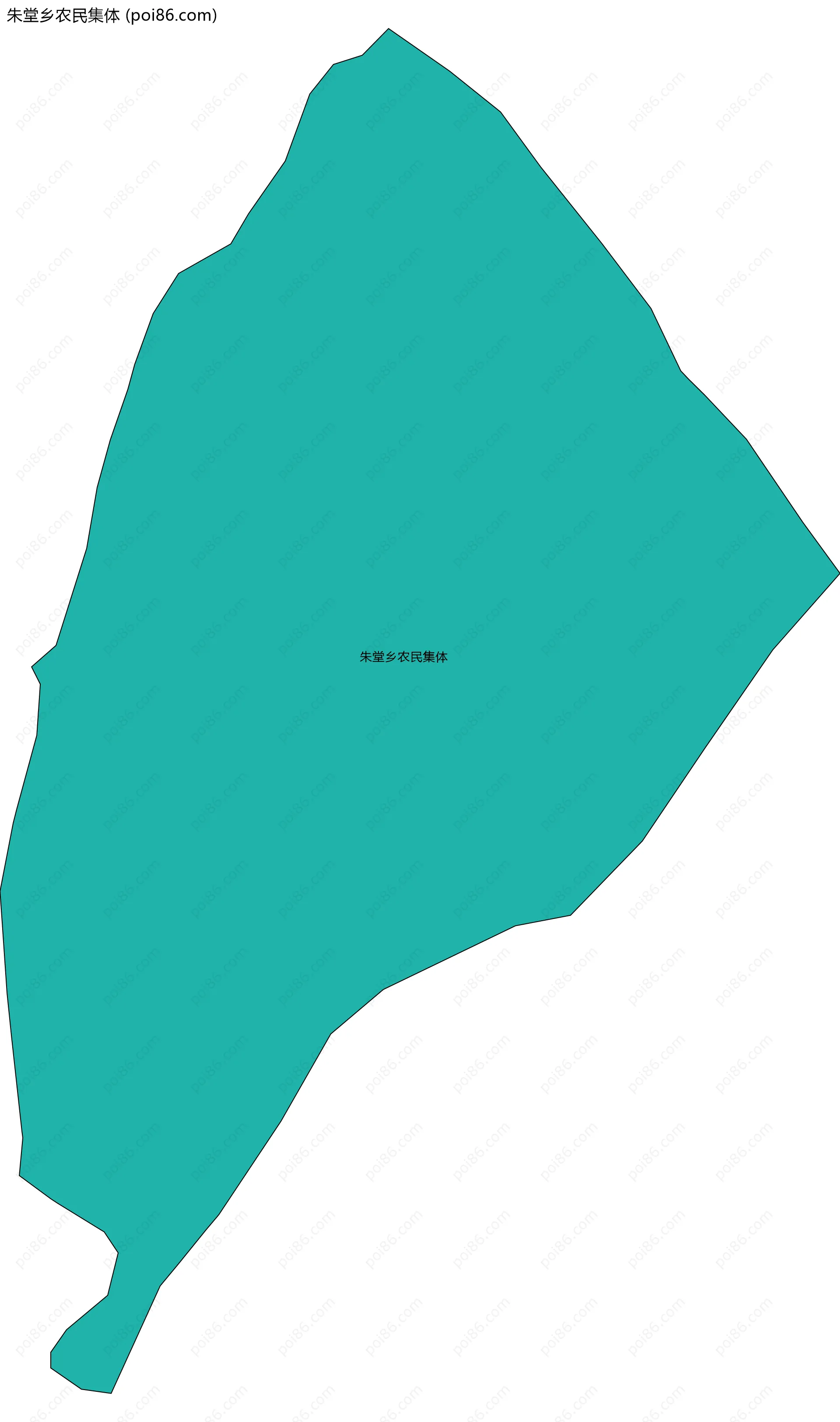 朱堂乡农民集体边界地图