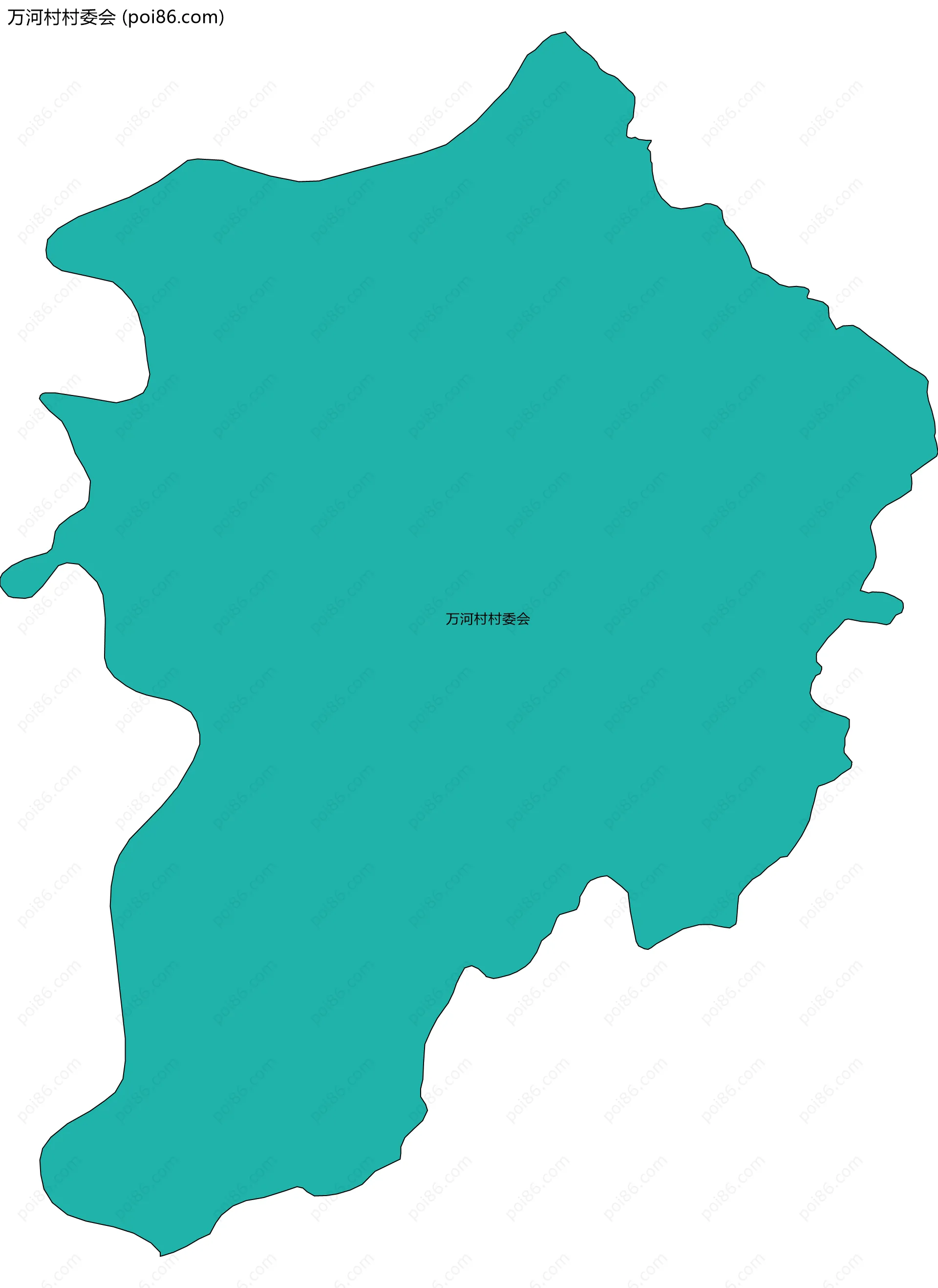 万河村村委会边界地图