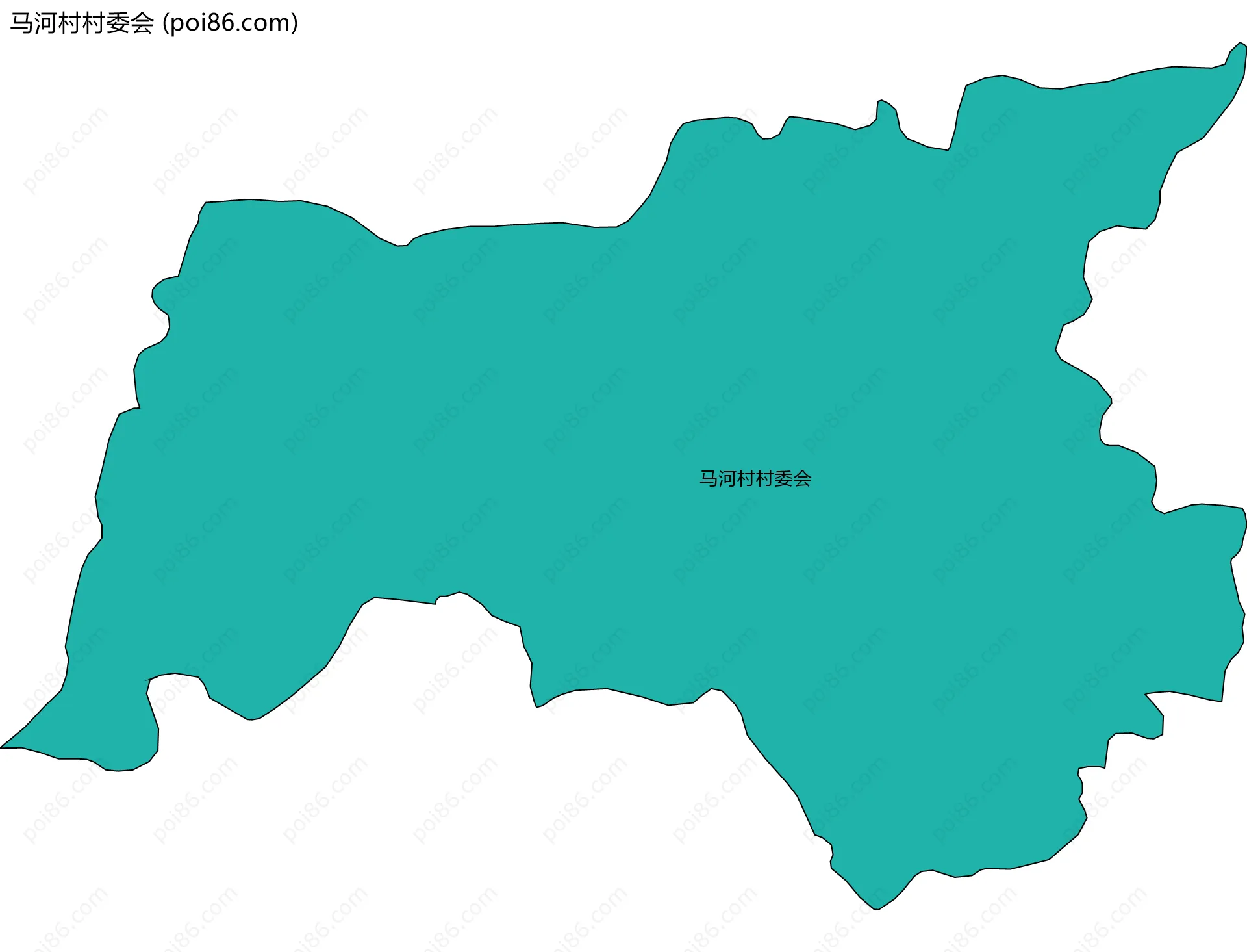 马河村村委会边界地图
