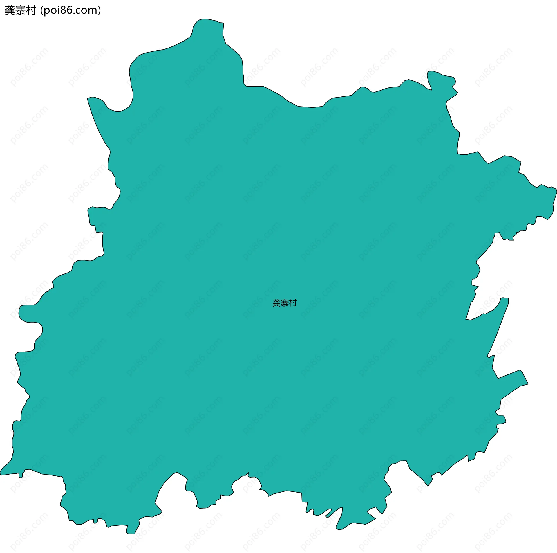 龚寨村边界地图