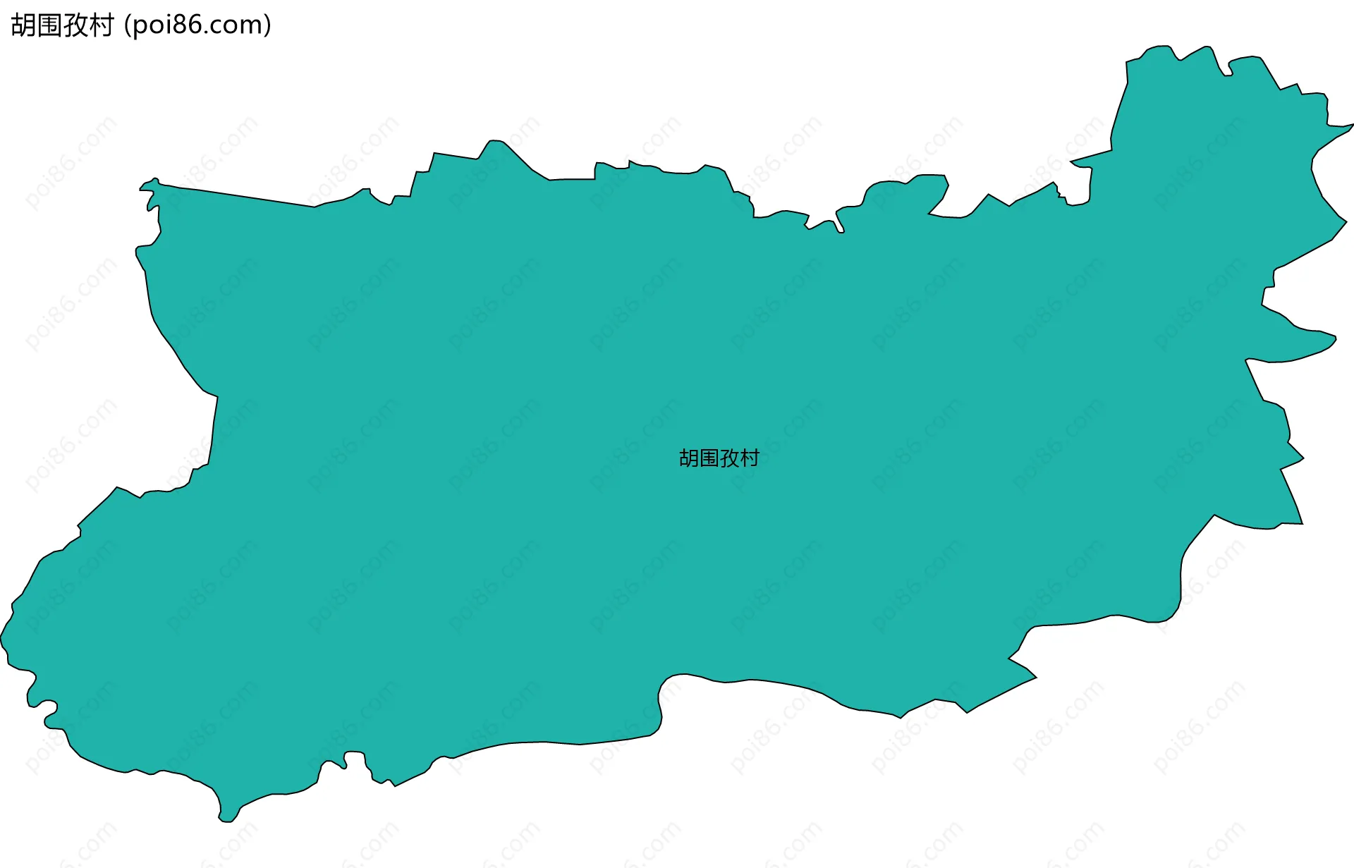 胡围孜村边界地图