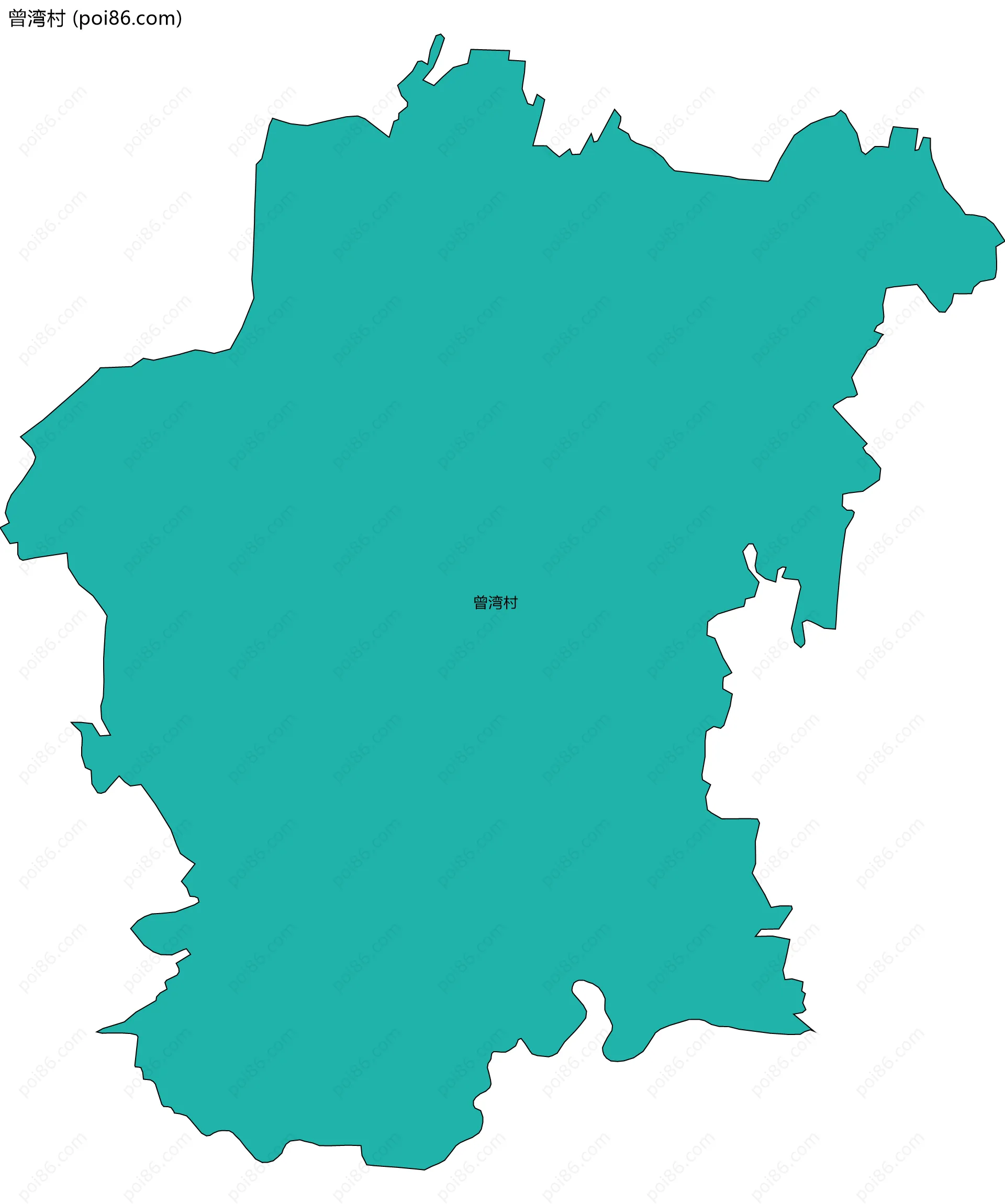 曾湾村边界地图
