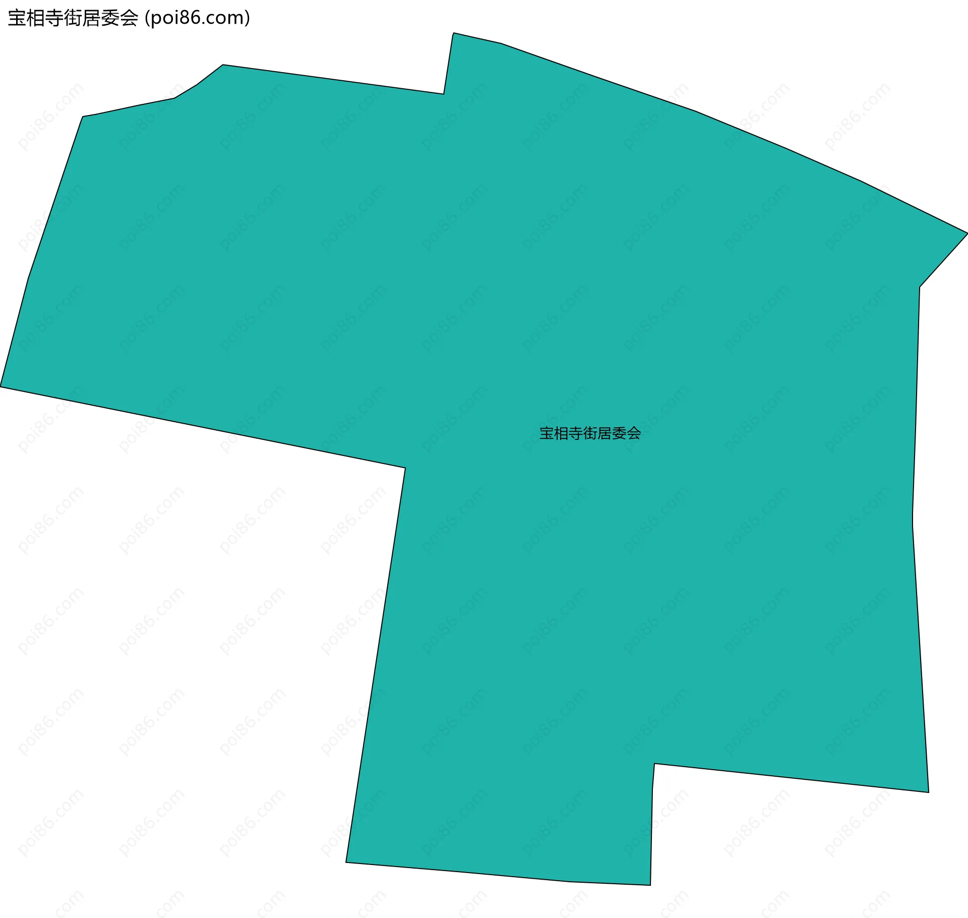 宝相寺街居委会边界地图