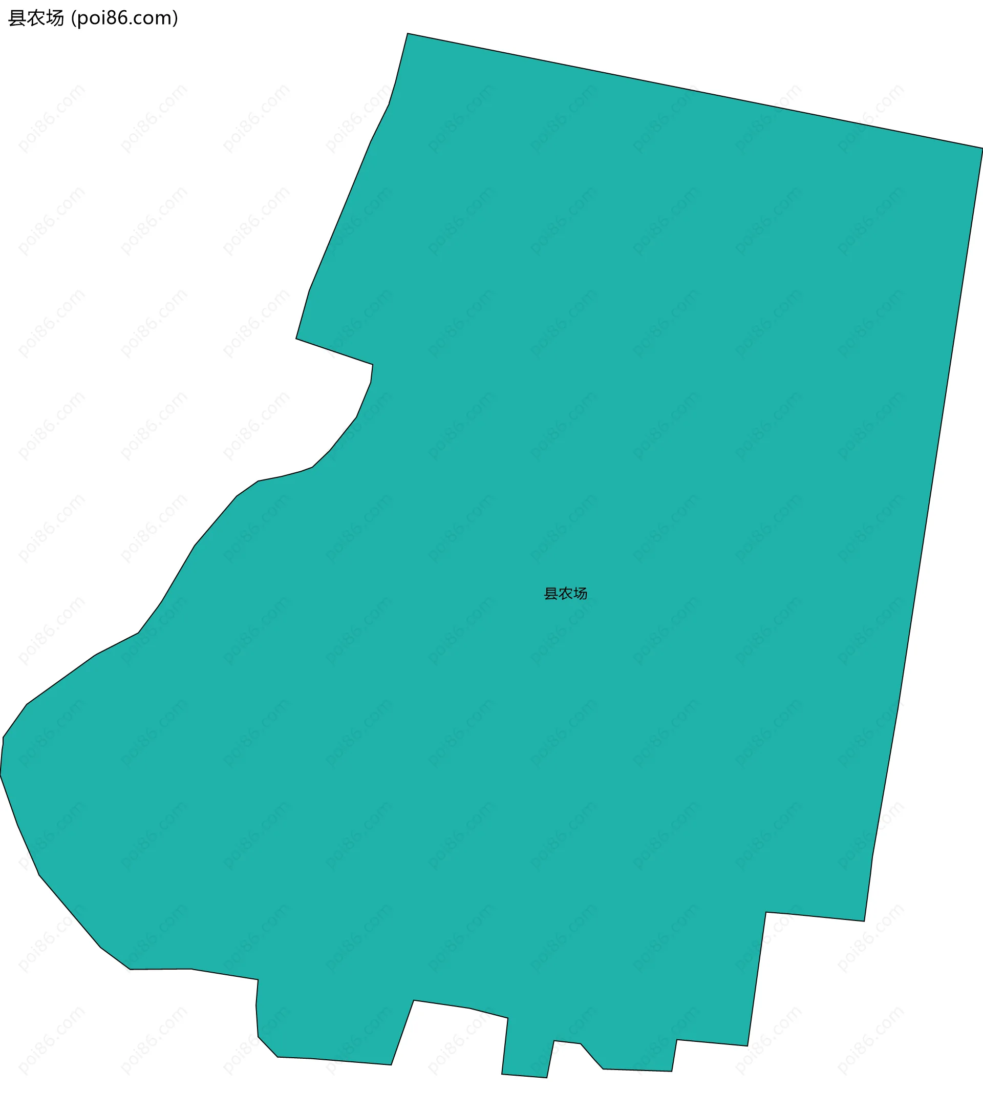 县农场边界地图