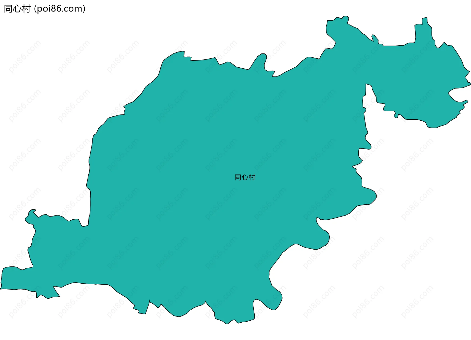 同心村边界地图