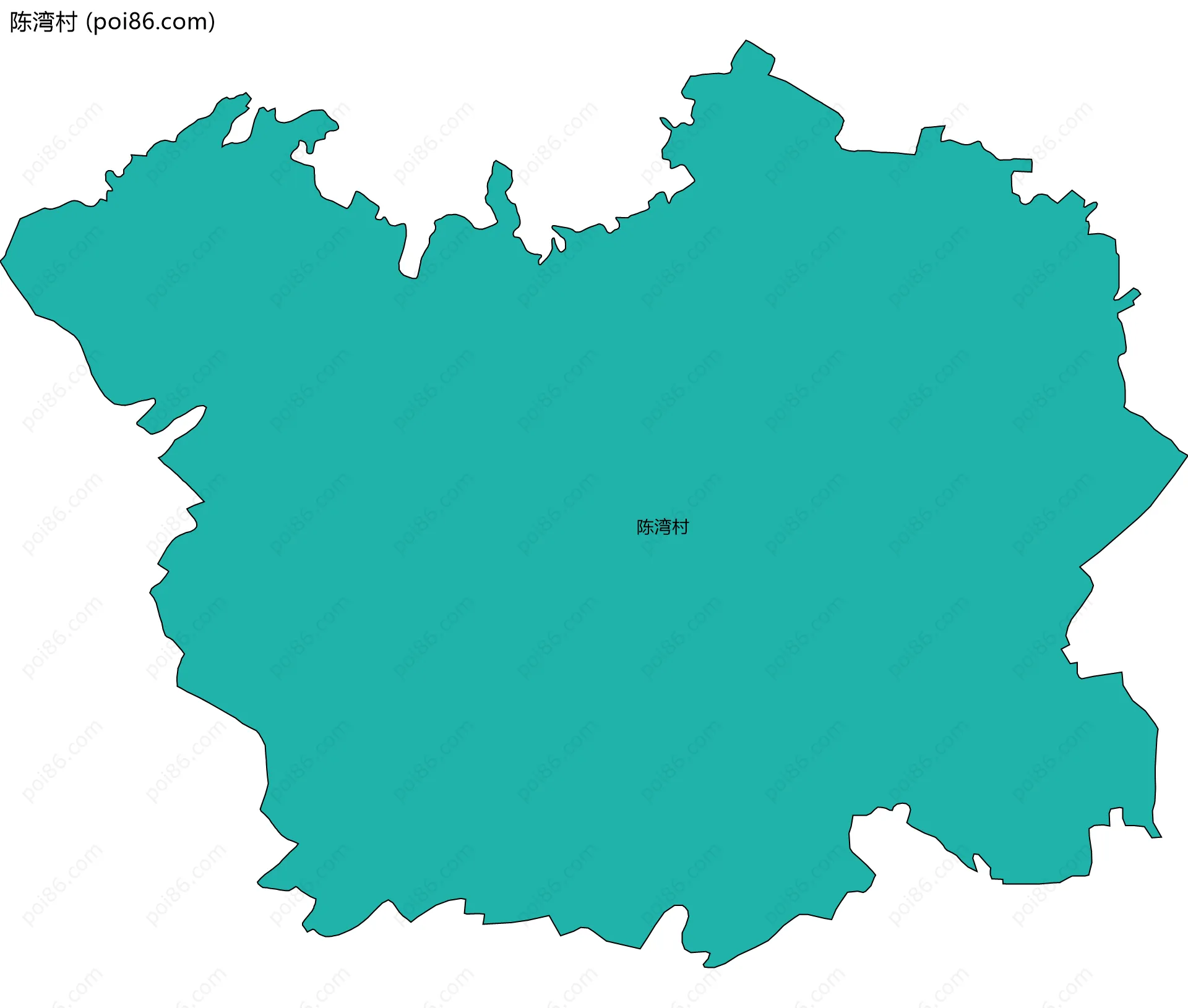 陈湾村边界地图