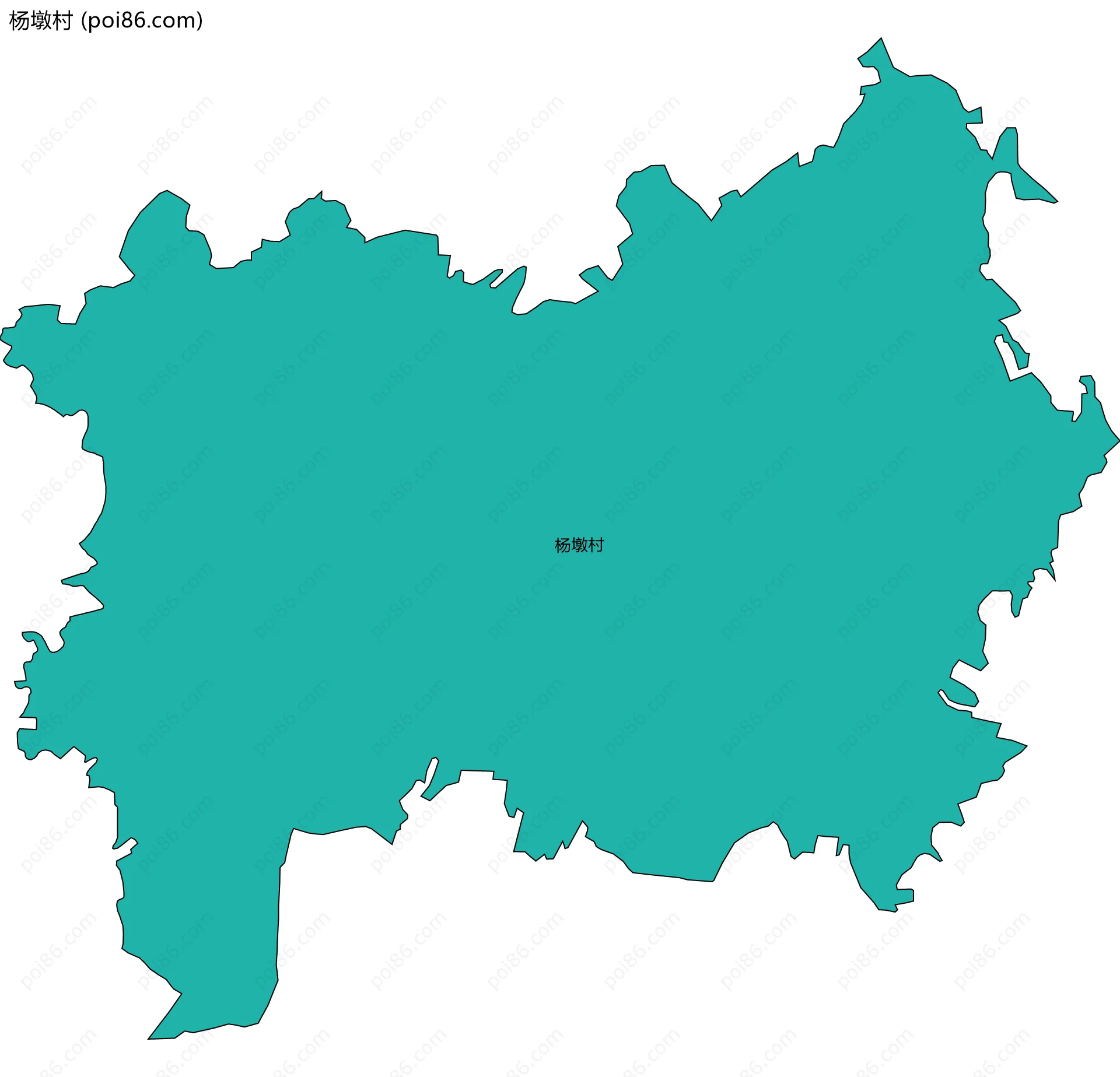 杨墩村边界地图