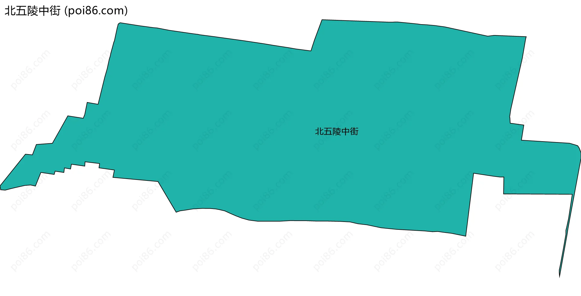 北五陵中街边界地图