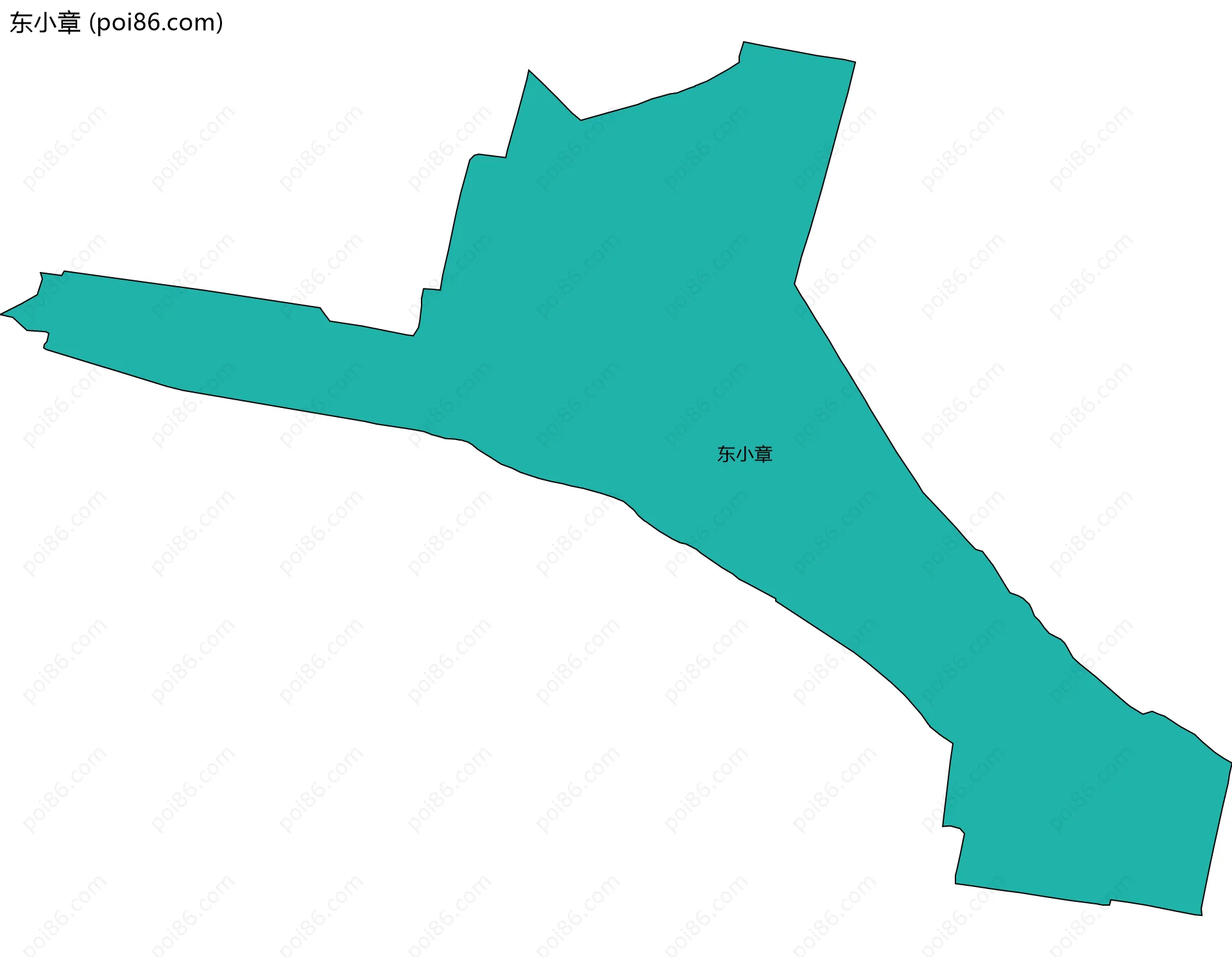 东小章边界地图