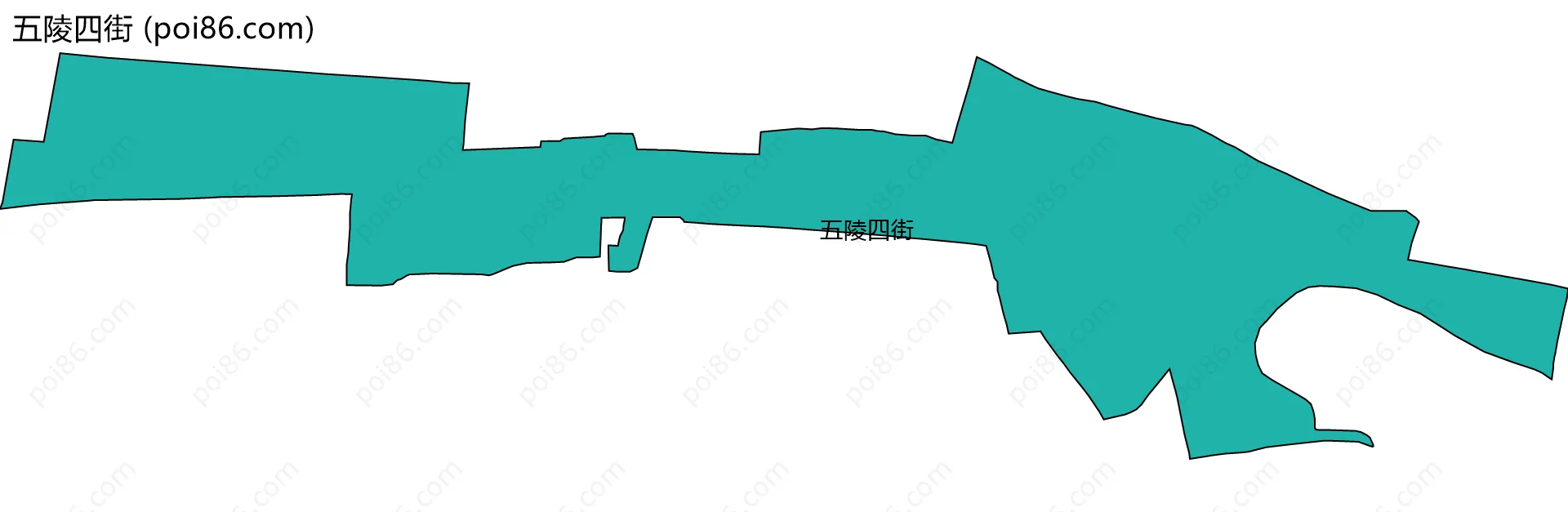 五陵四街边界地图