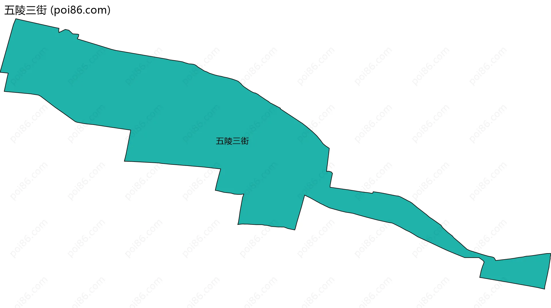 五陵三街边界地图