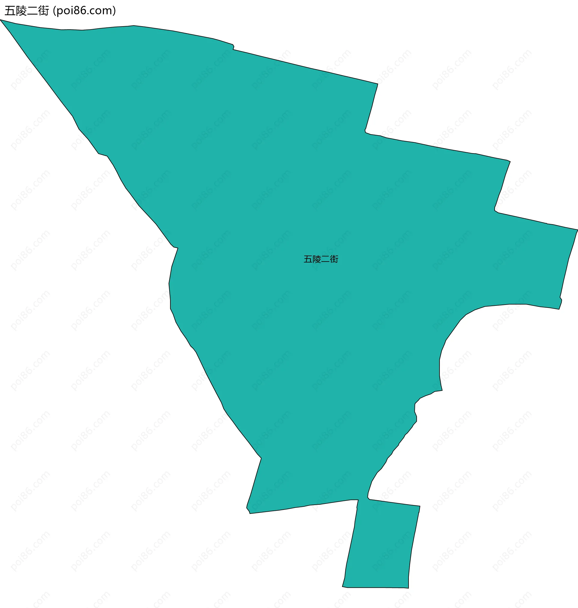 五陵二街边界地图