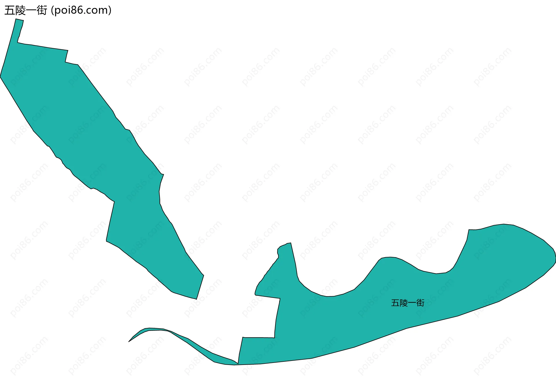 五陵一街边界地图