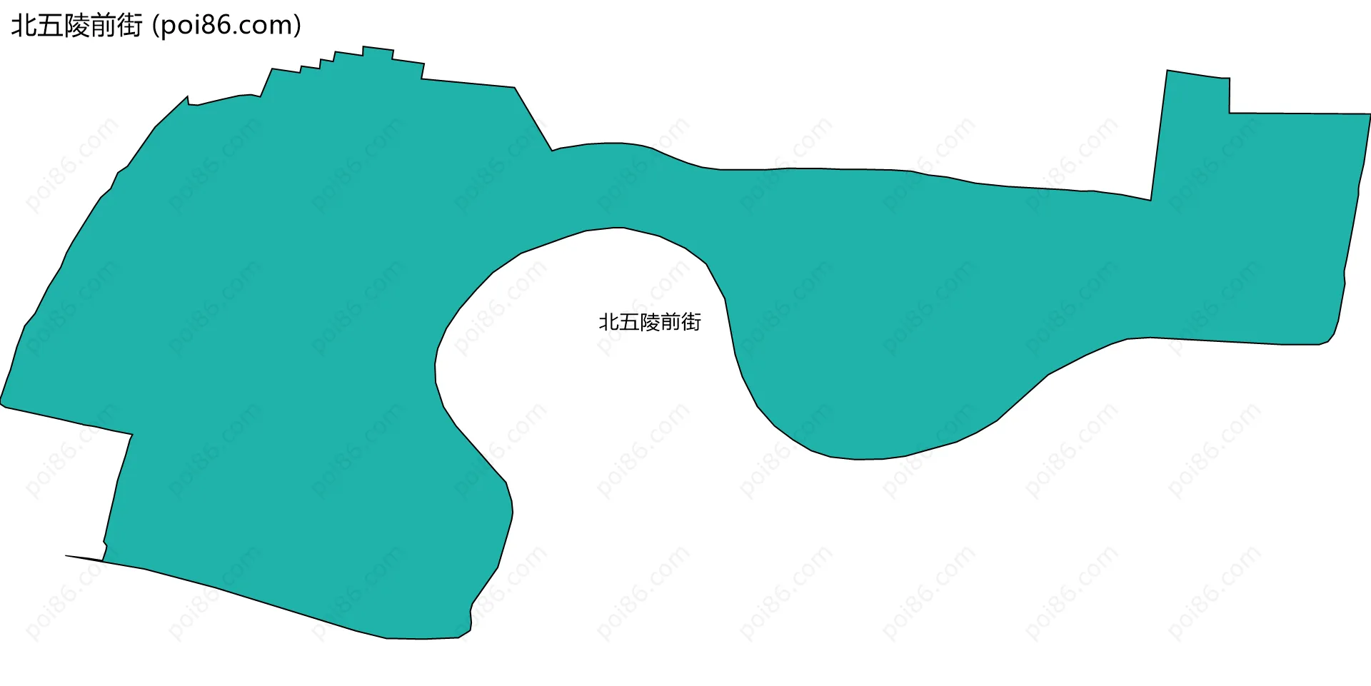 北五陵前街边界地图
