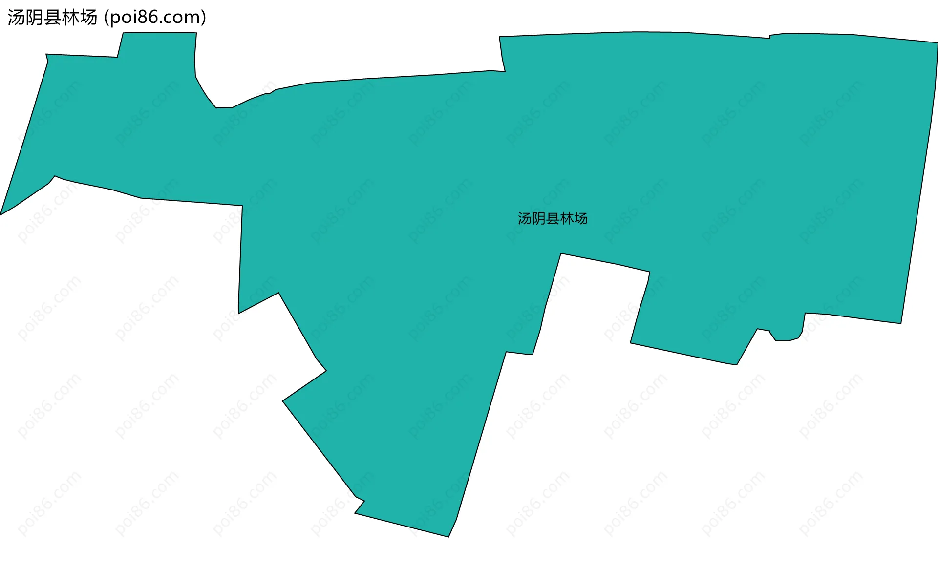 汤阴县林场边界地图