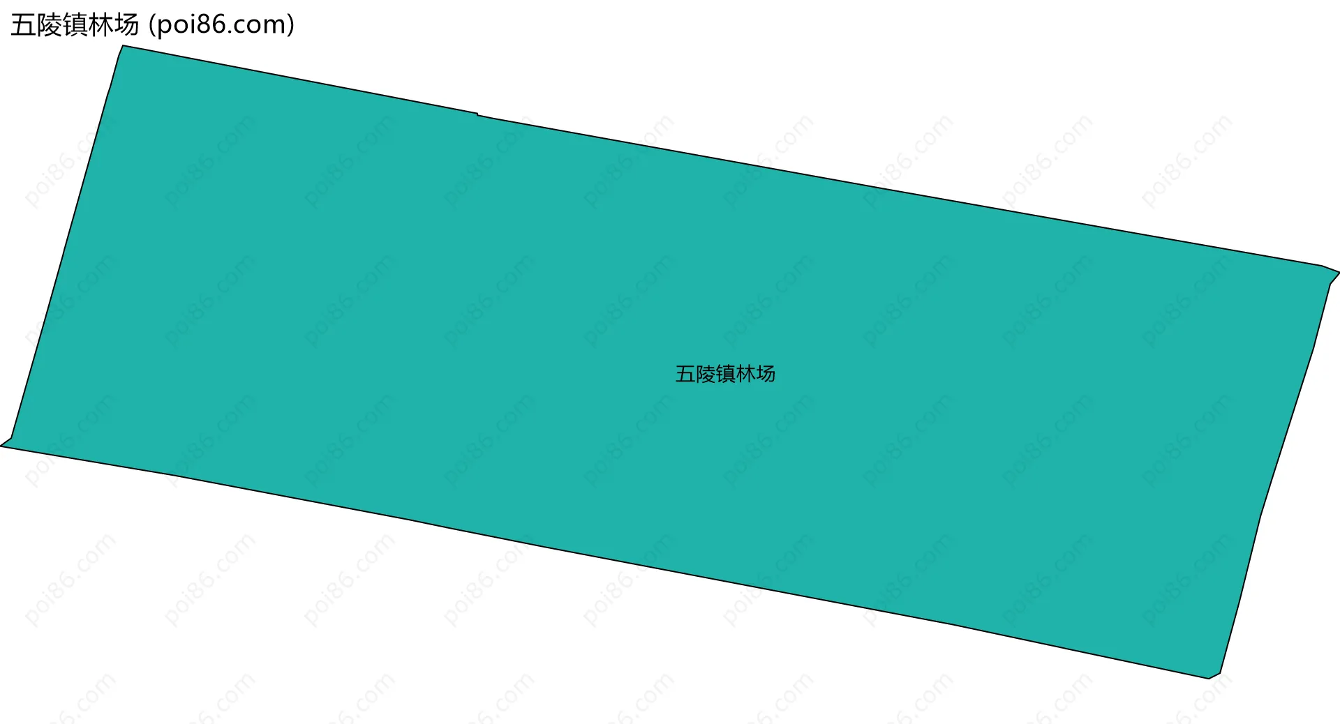 五陵镇林场边界地图