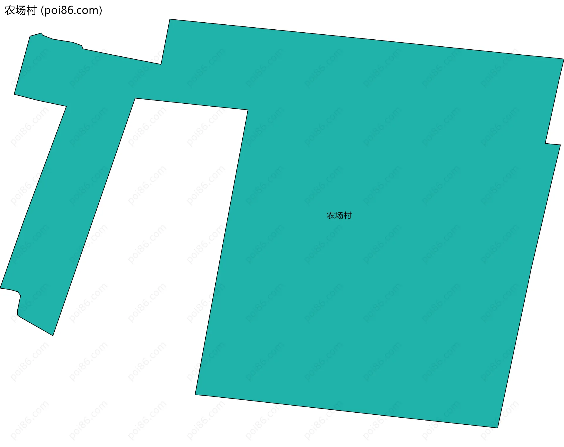 农场村边界地图