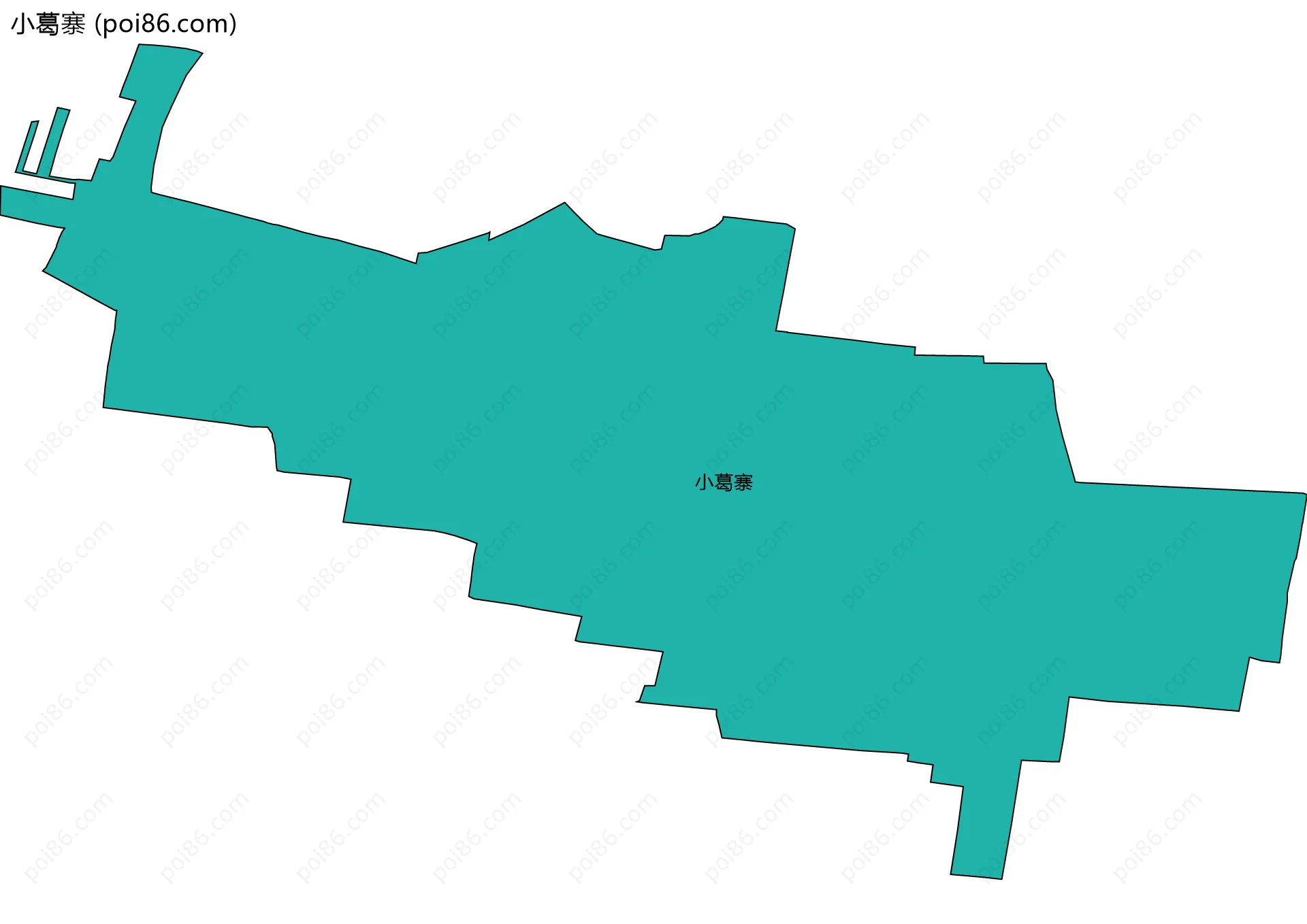 小葛寨边界地图