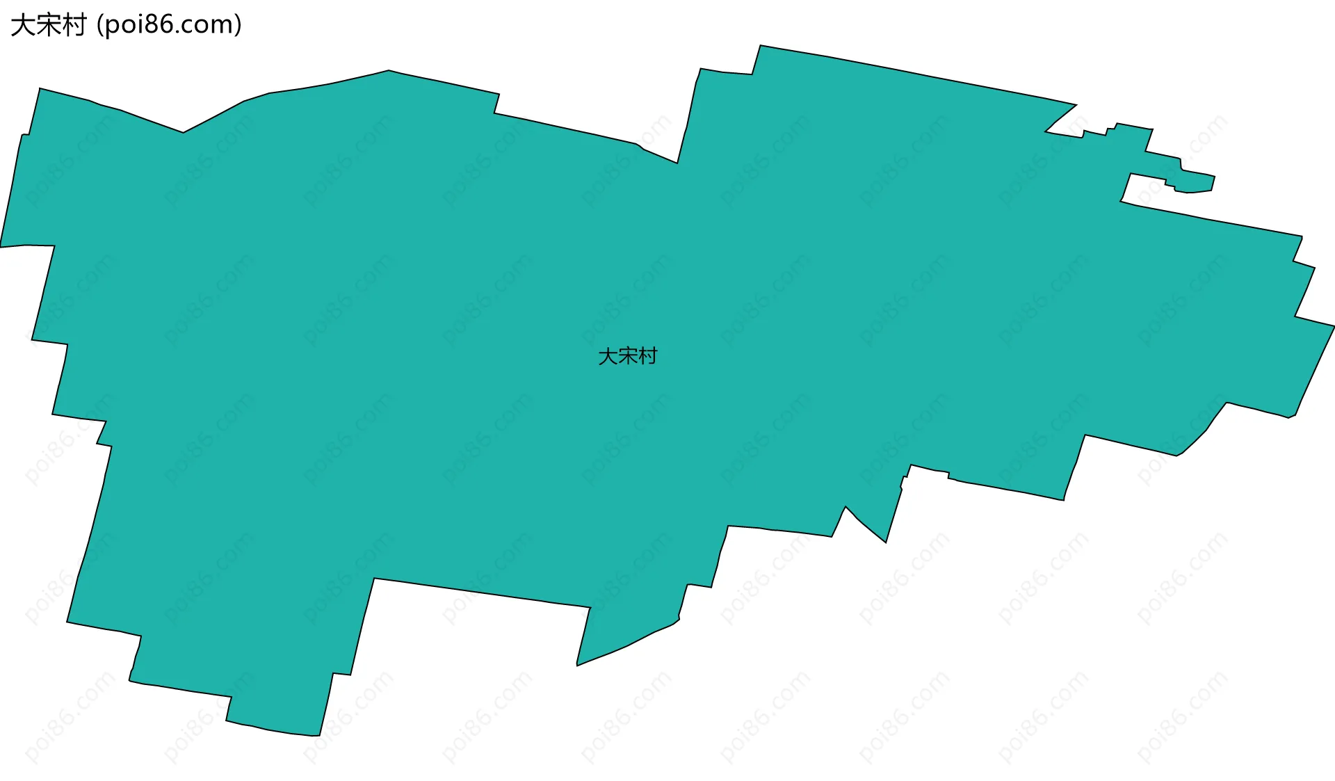 大宋村边界地图