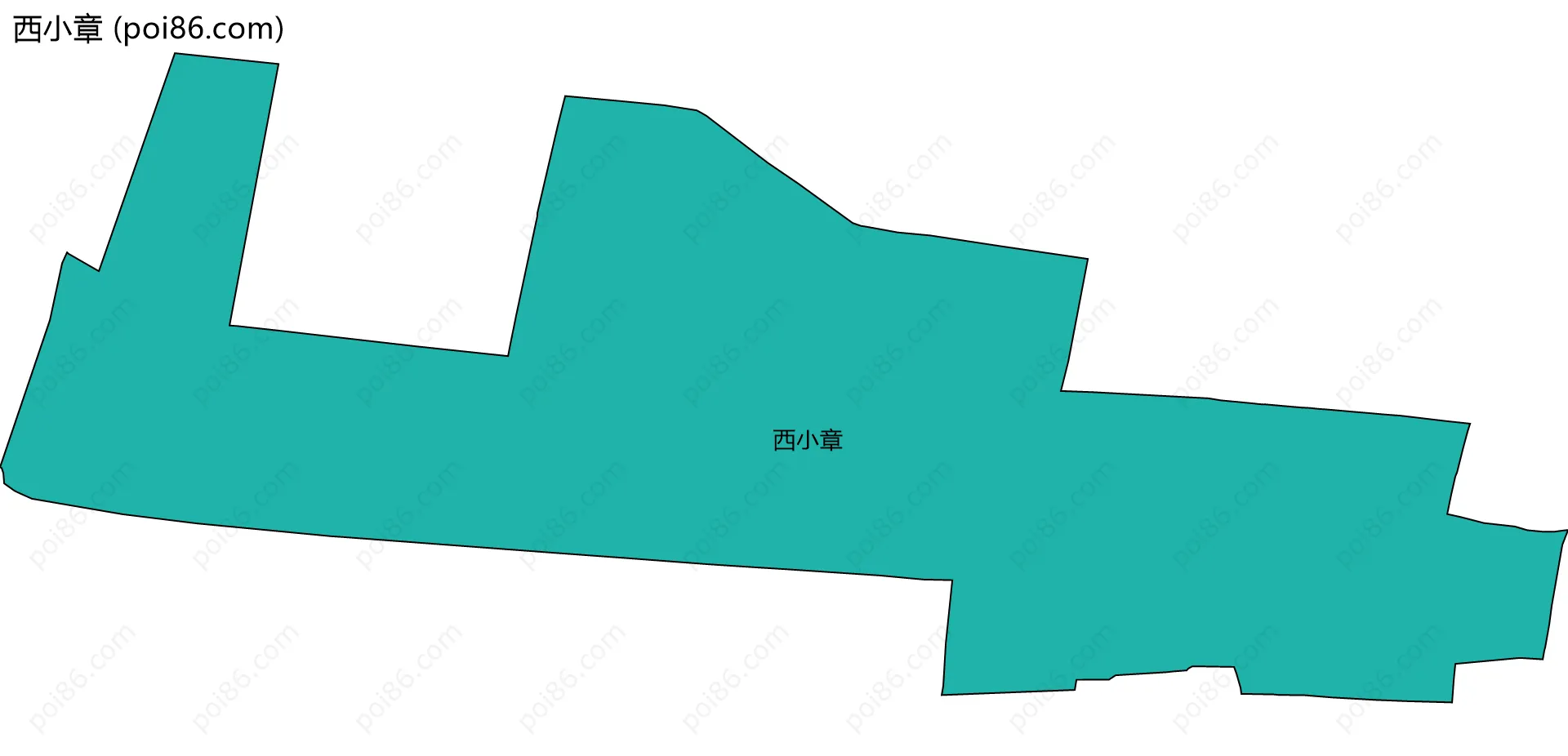 西小章边界地图