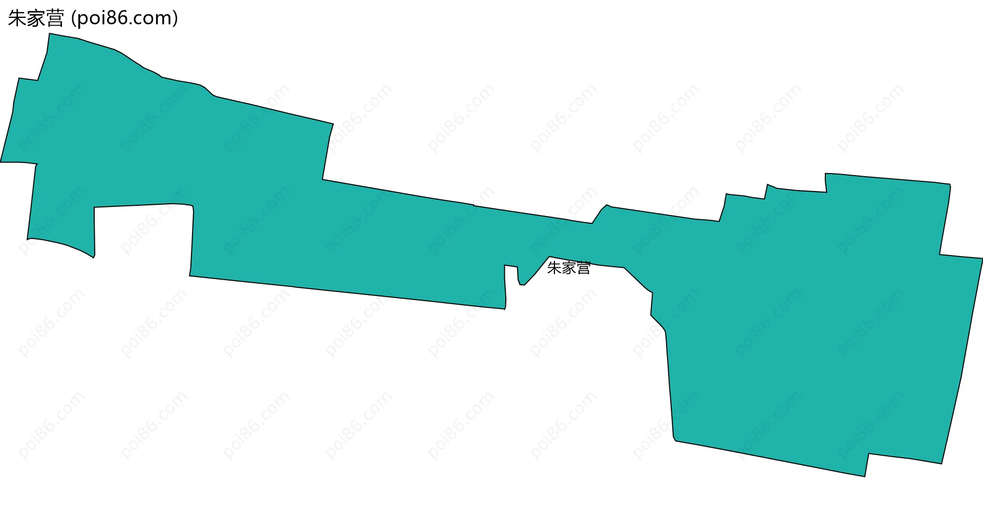 朱家营边界地图