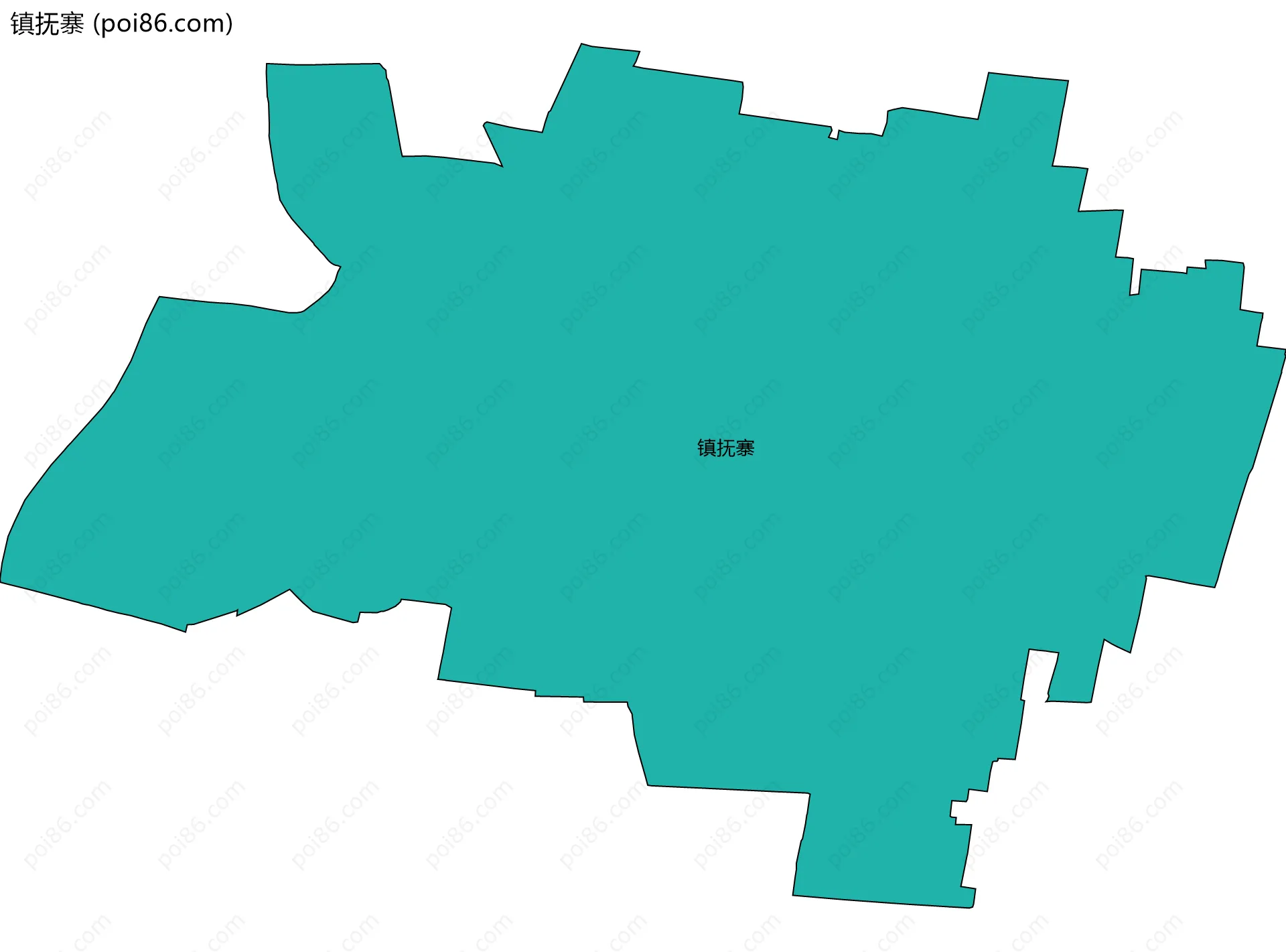 镇抚寨边界地图