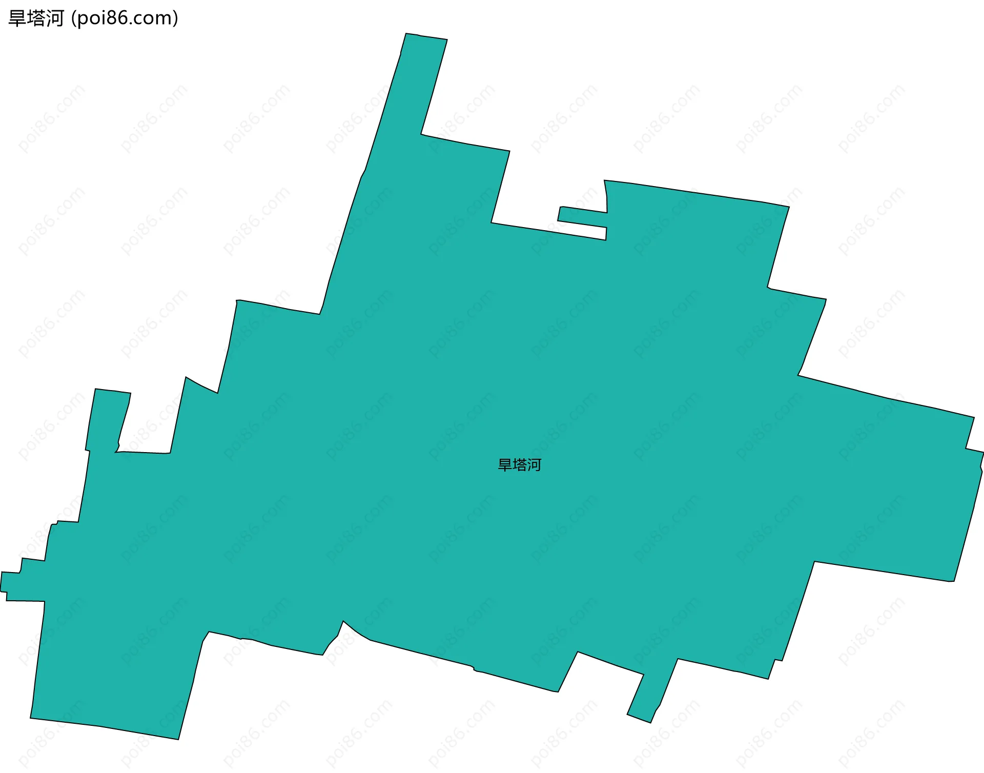 旱塔河边界地图