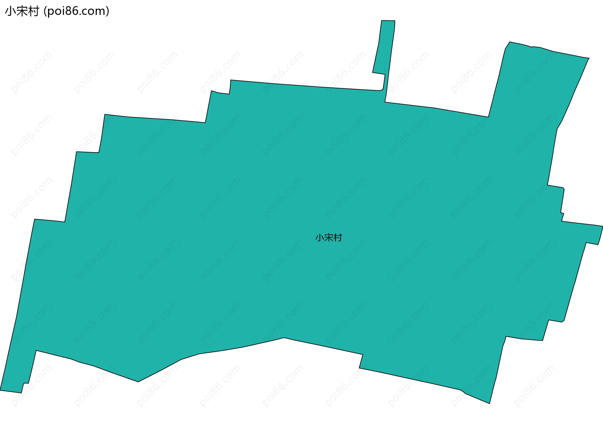 小宋村边界地图