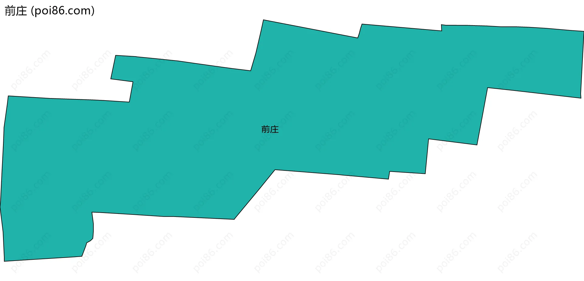 前庄边界地图