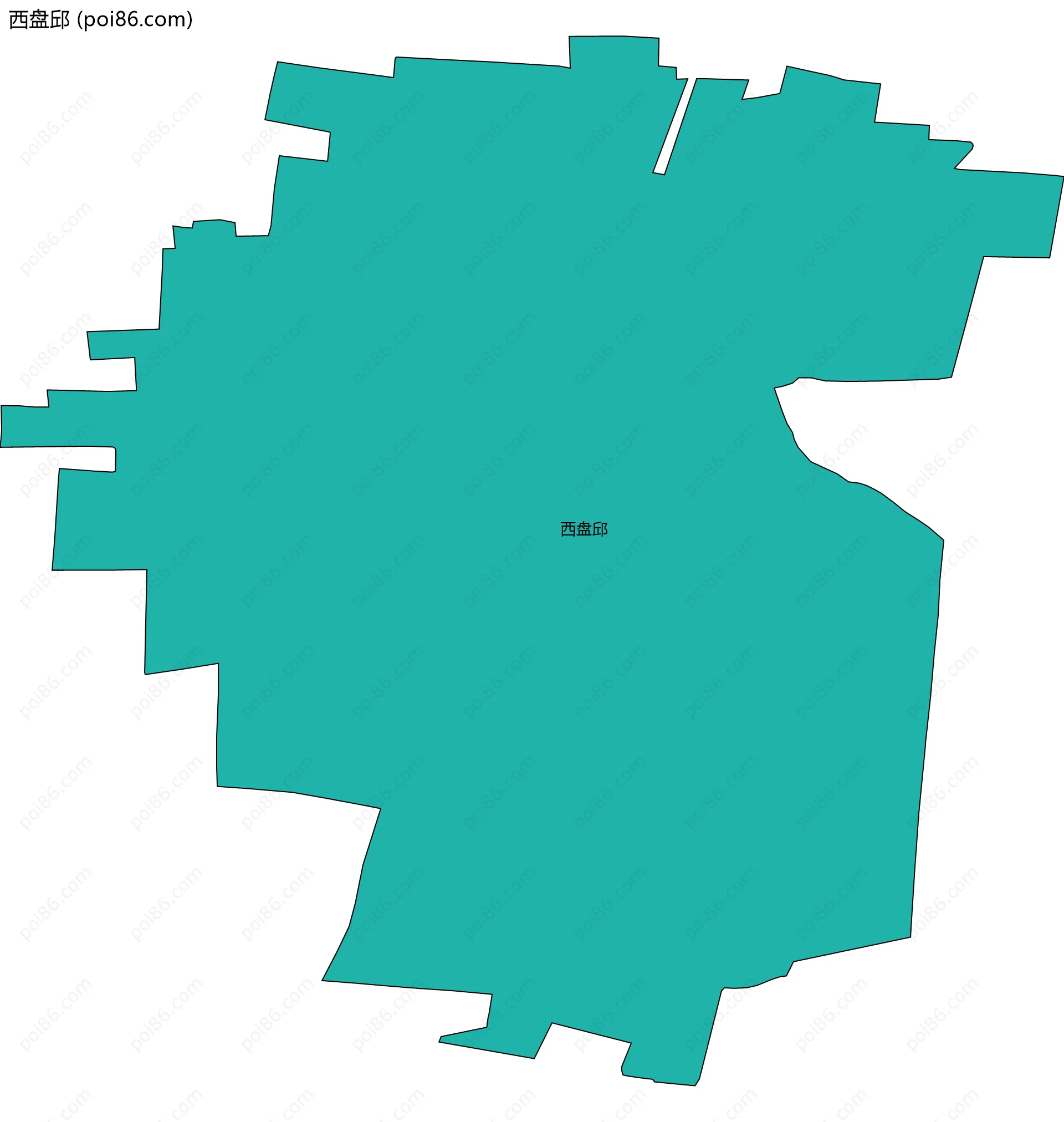 西盘邱边界地图