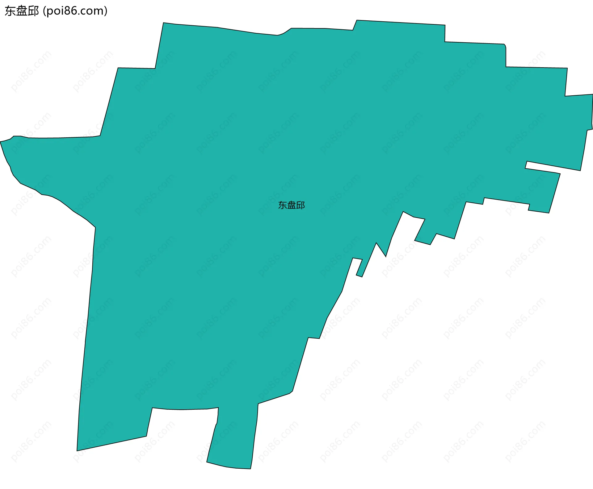 东盘邱边界地图
