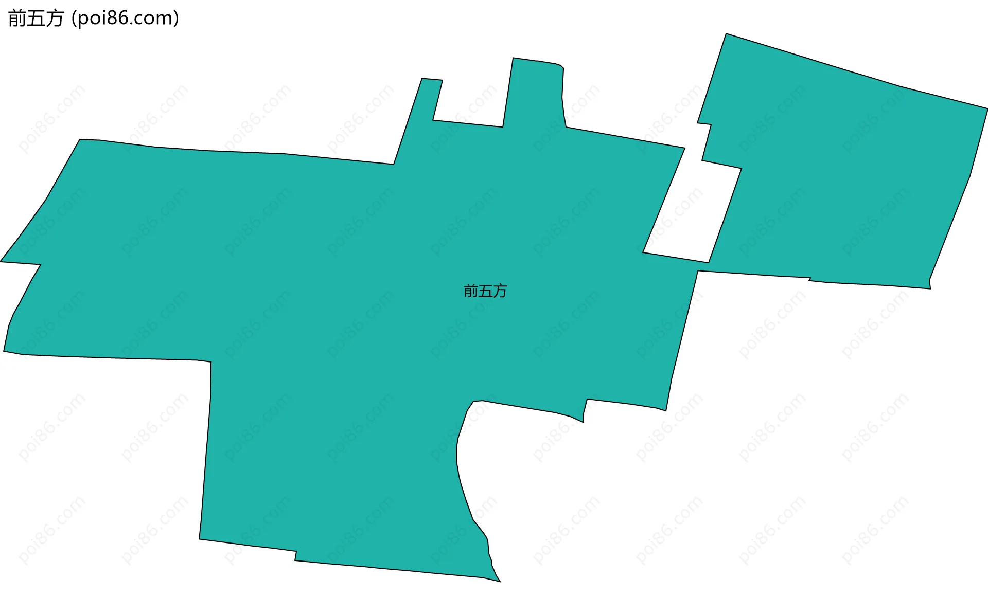 前五方边界地图
