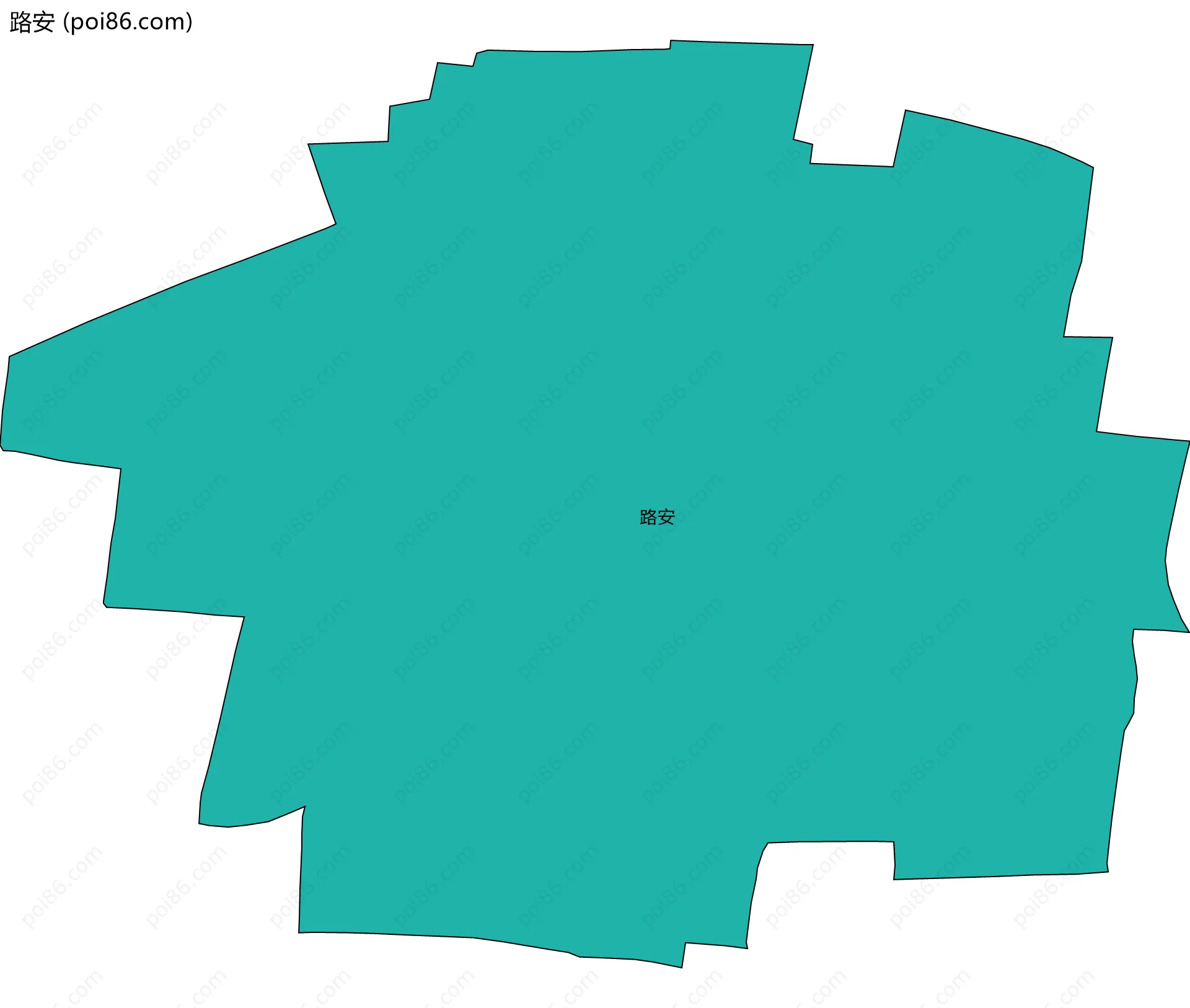 路安边界地图