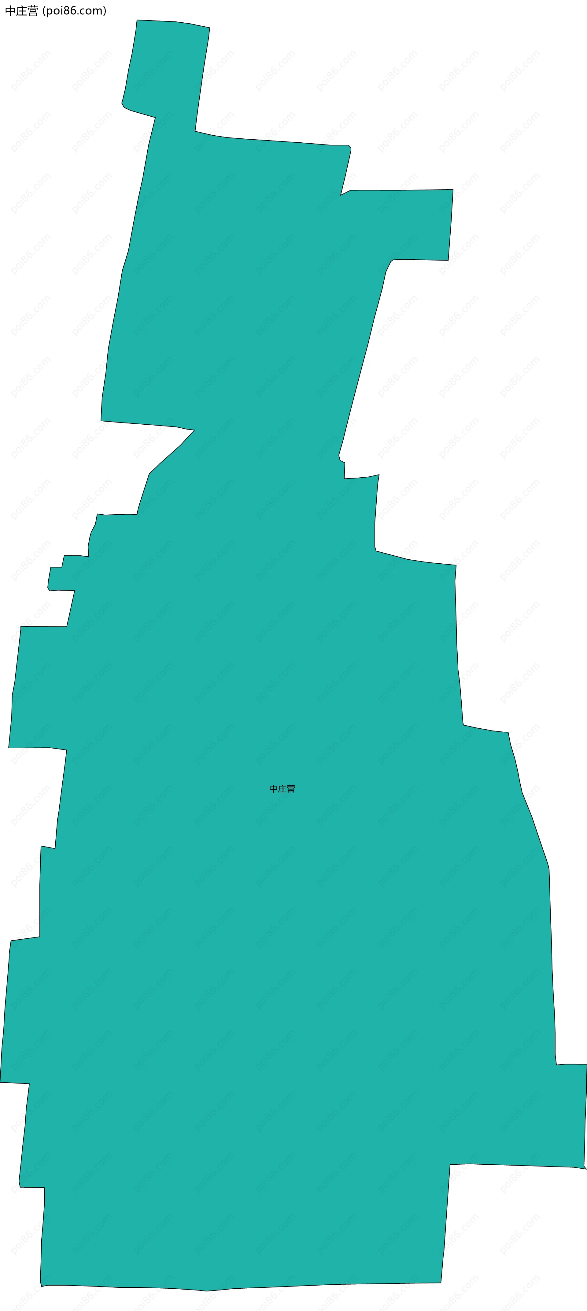 中庄营边界地图