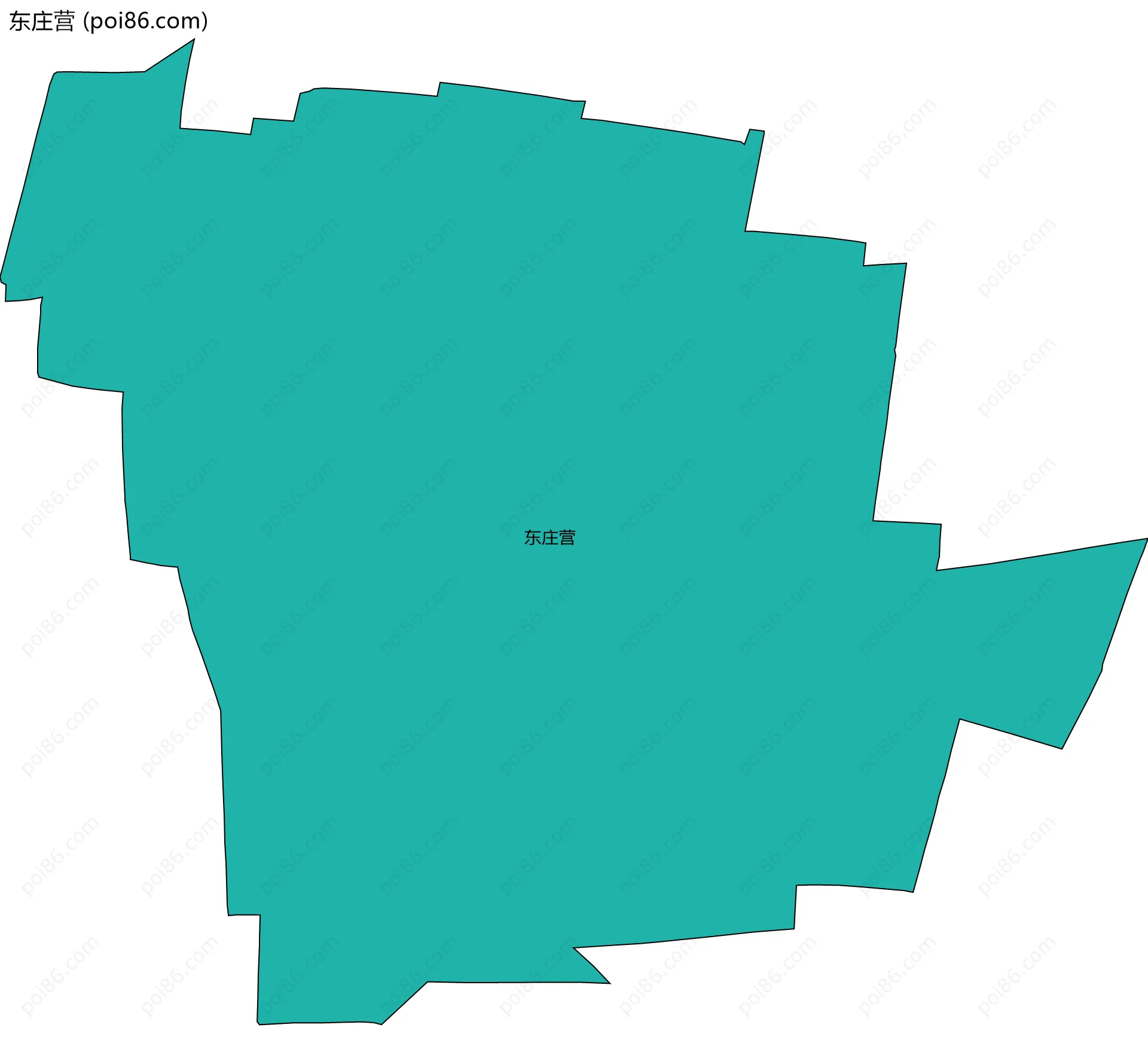 东庄营边界地图