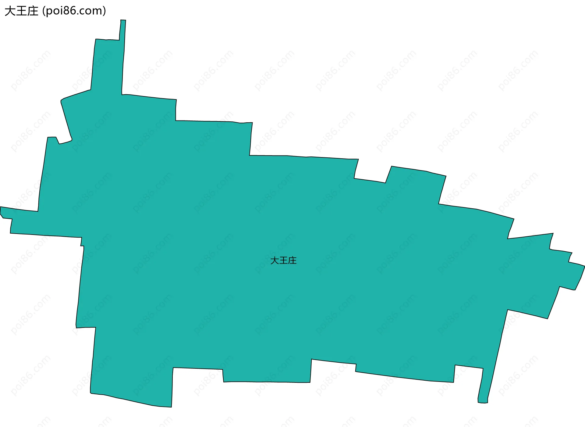 大王庄边界地图