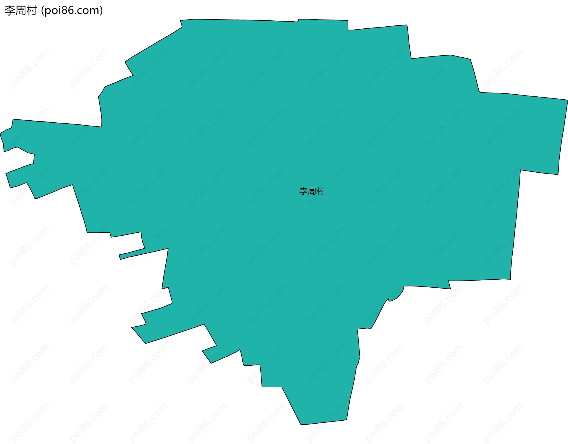 李周村边界地图