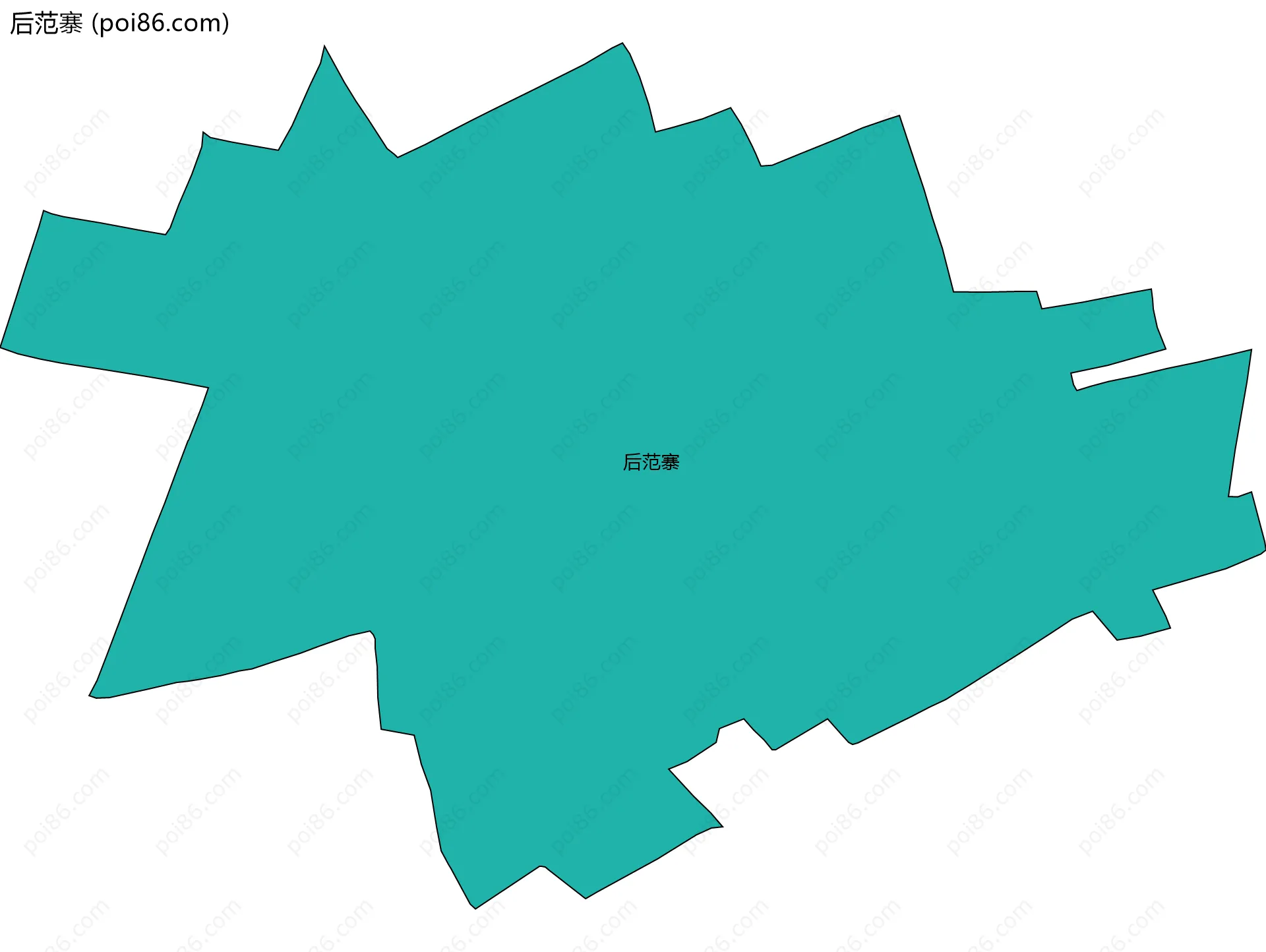 后范寨边界地图