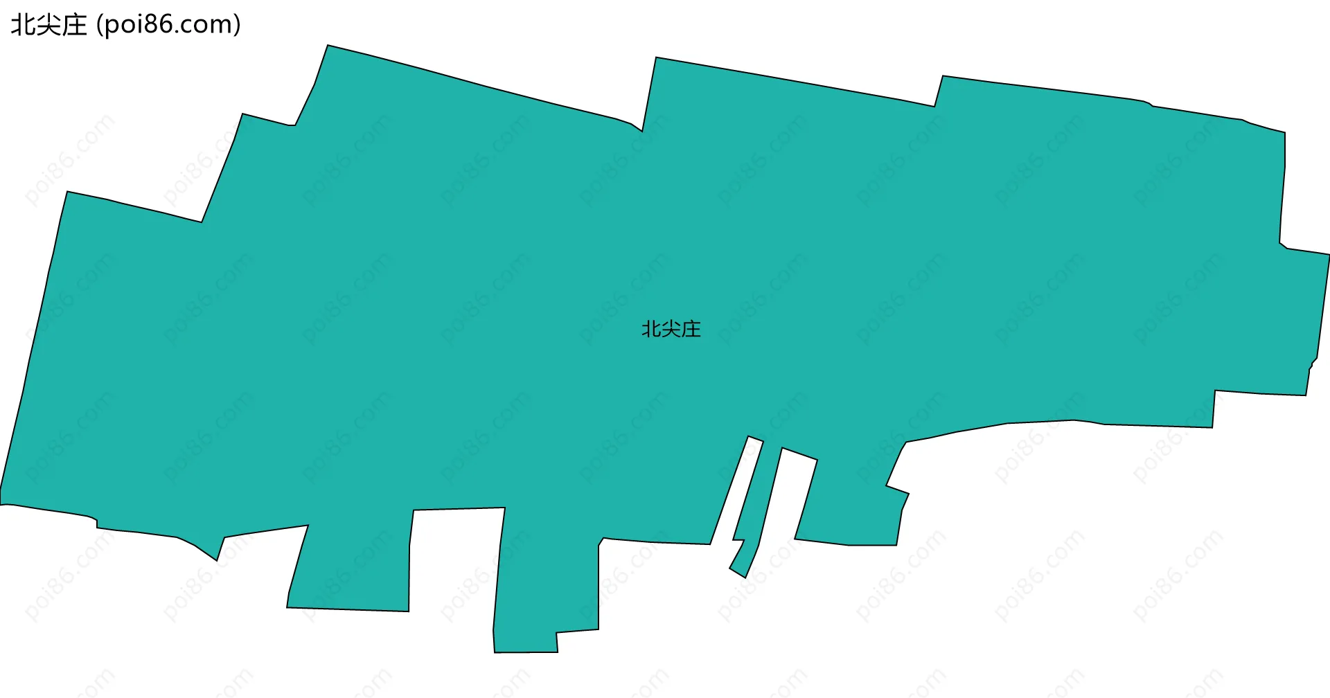 北尖庄边界地图