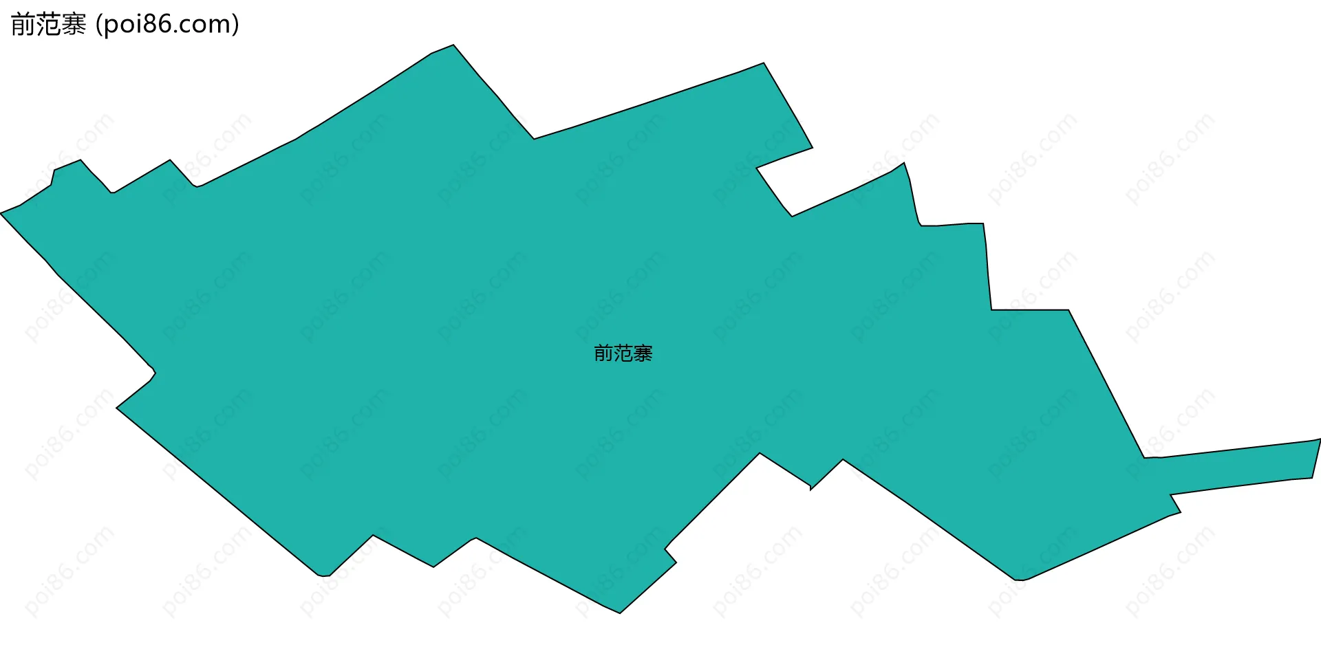 前范寨边界地图