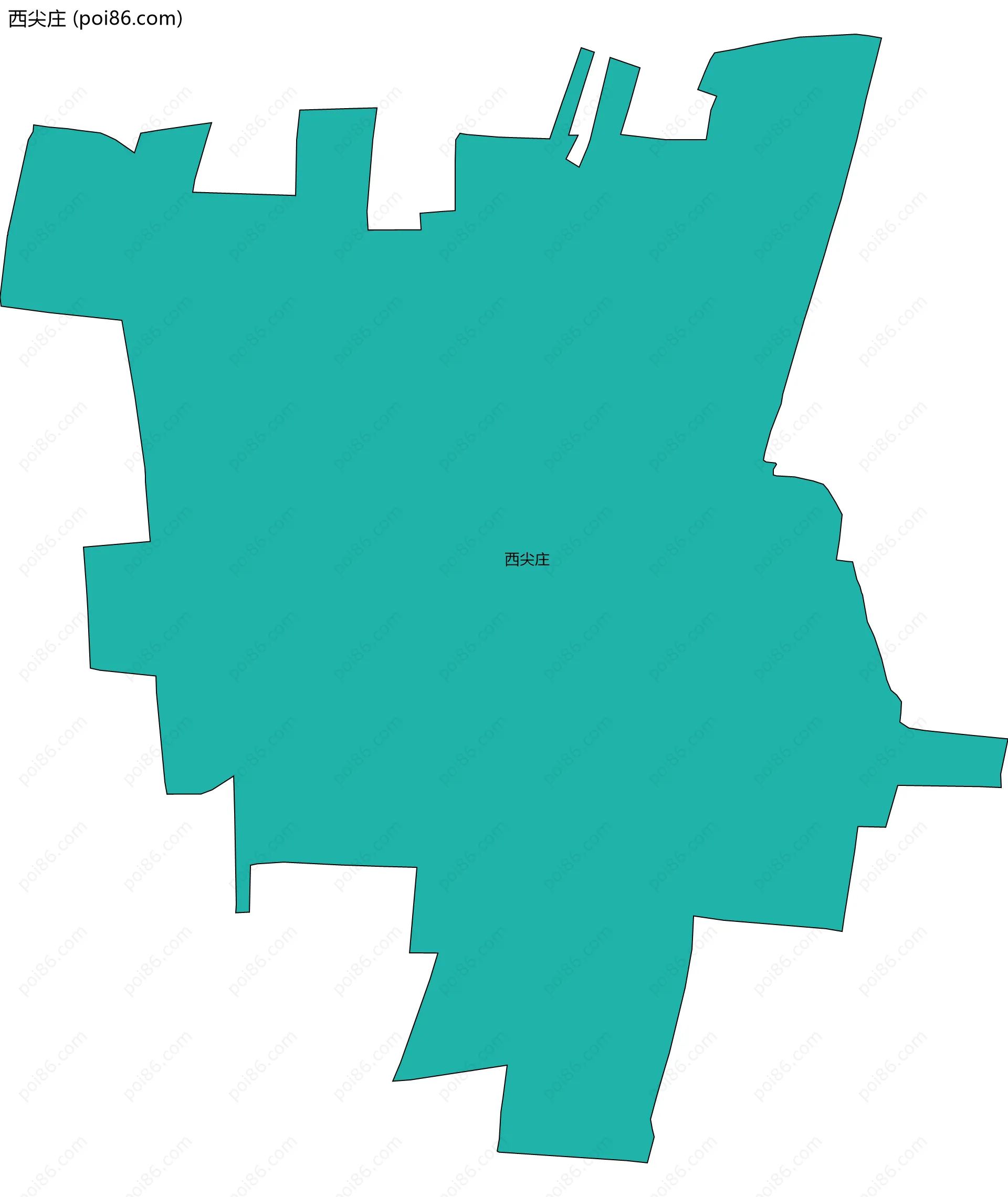 西尖庄边界地图