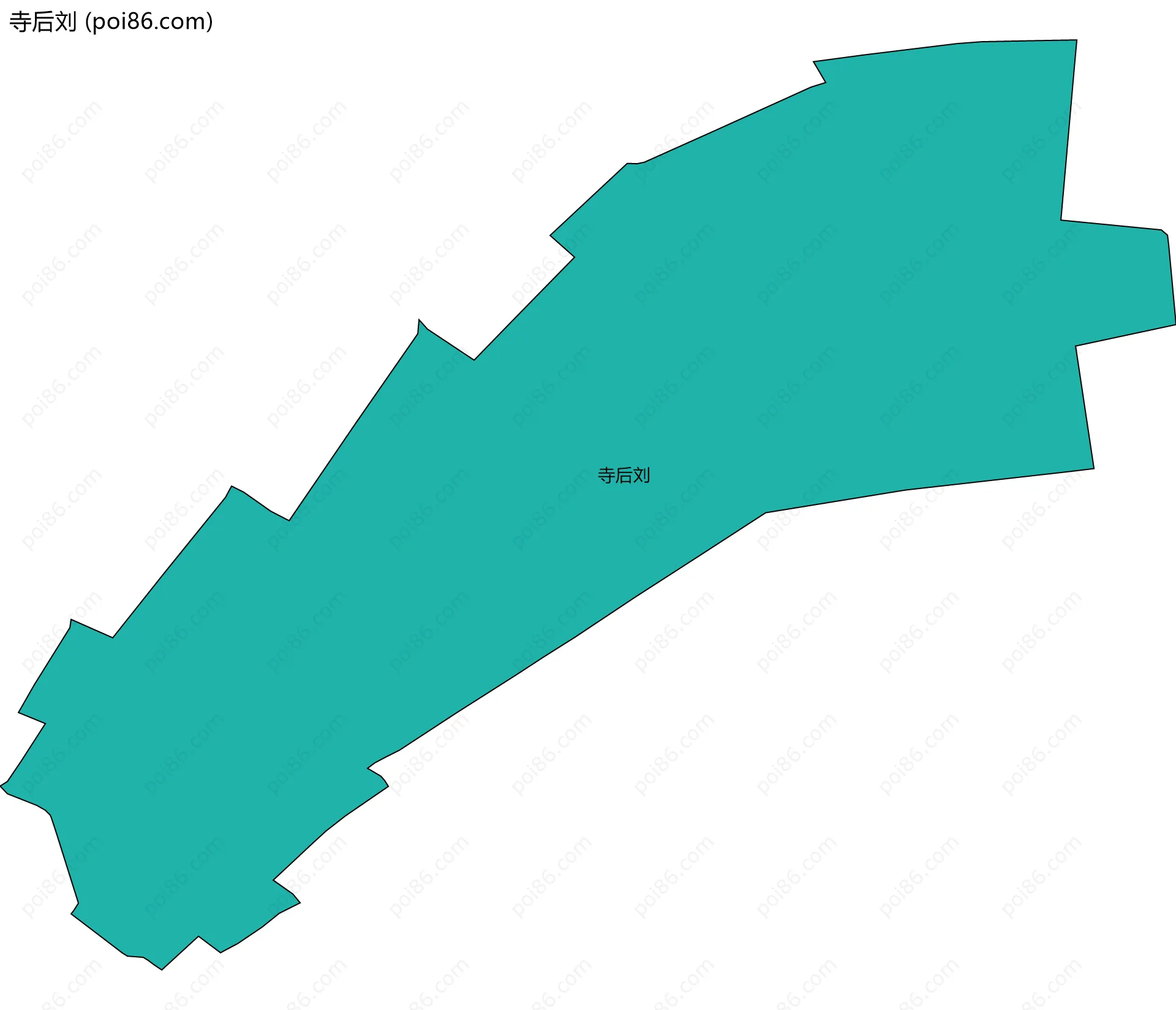 寺后刘边界地图