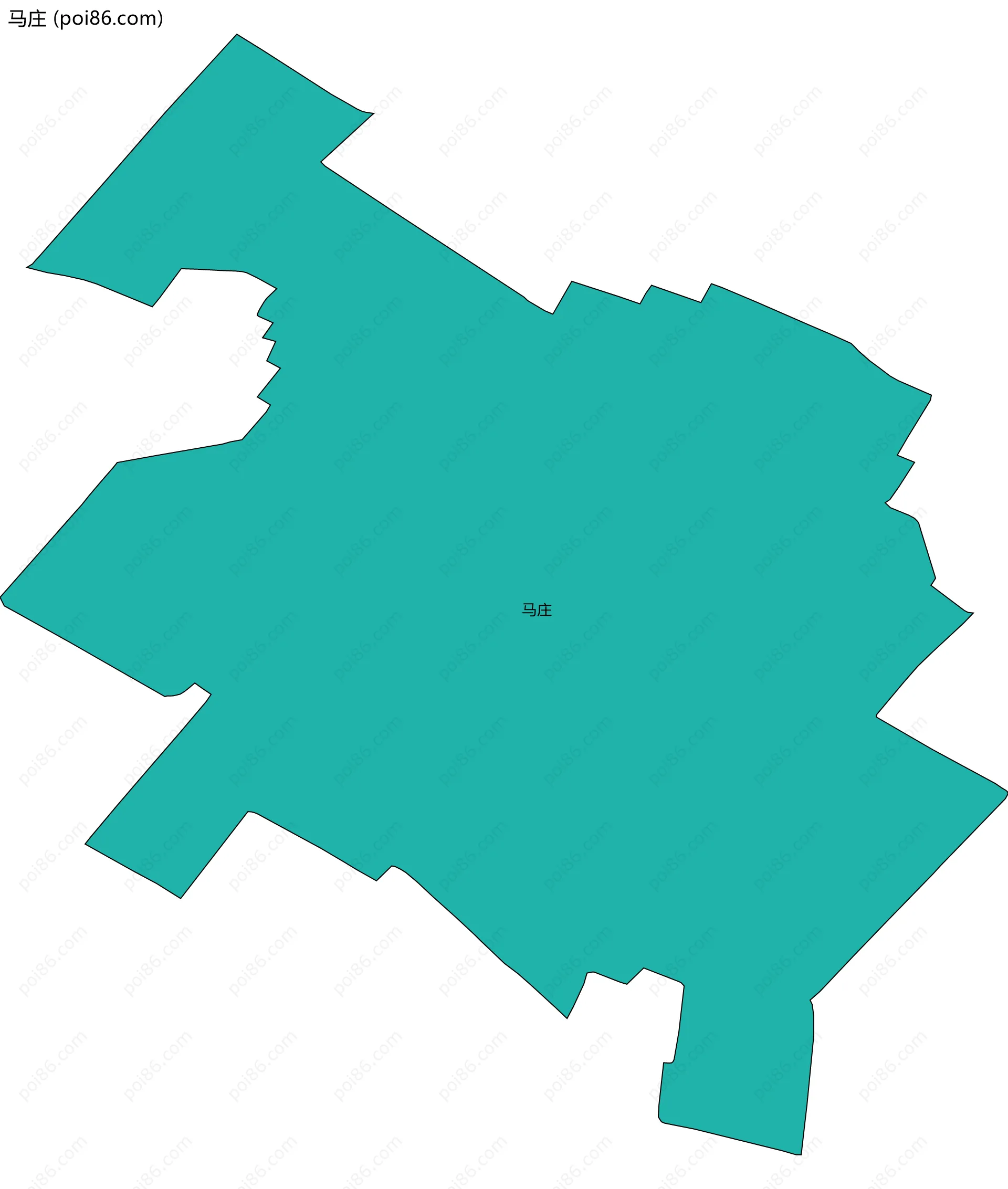 马庄边界地图