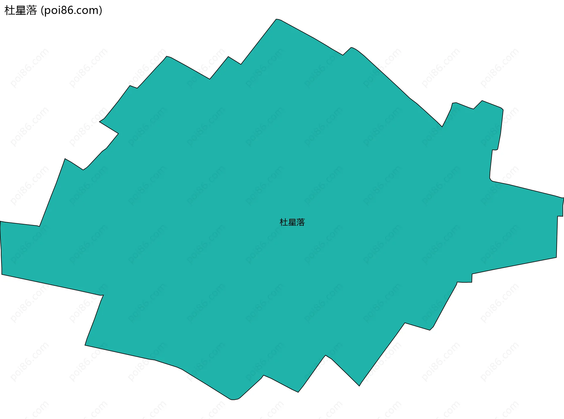 杜星落边界地图