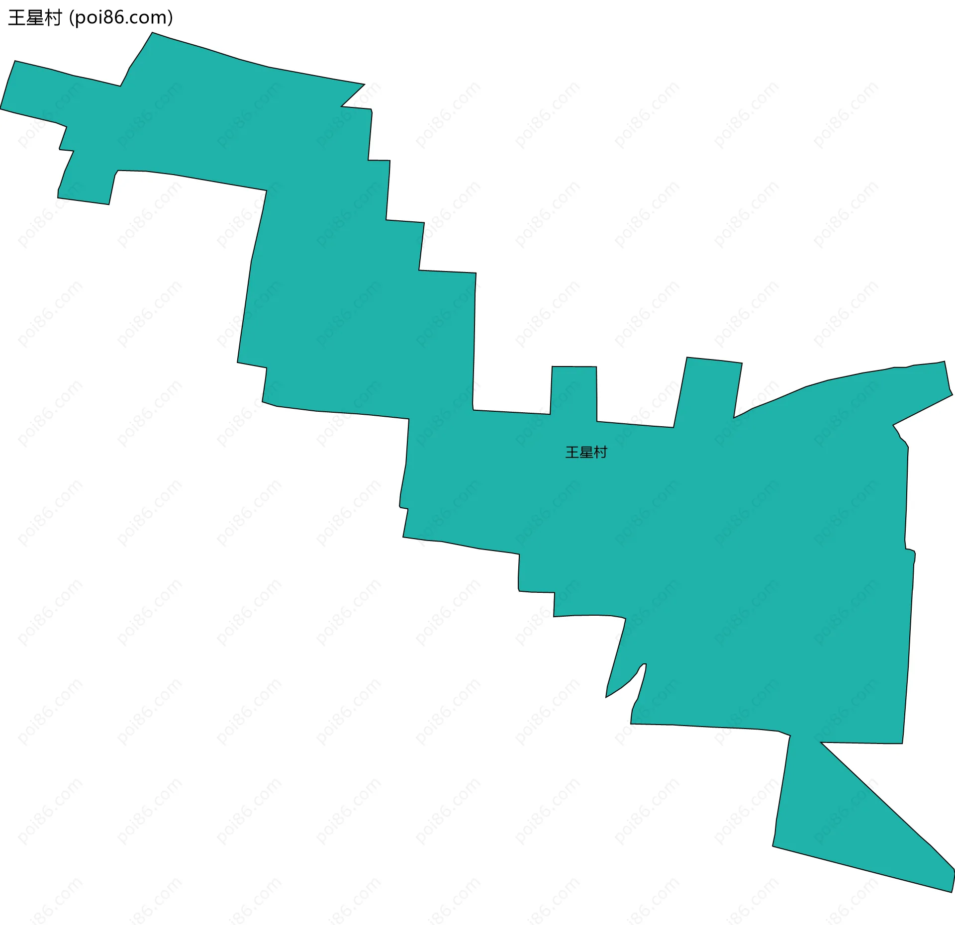 王星村边界地图
