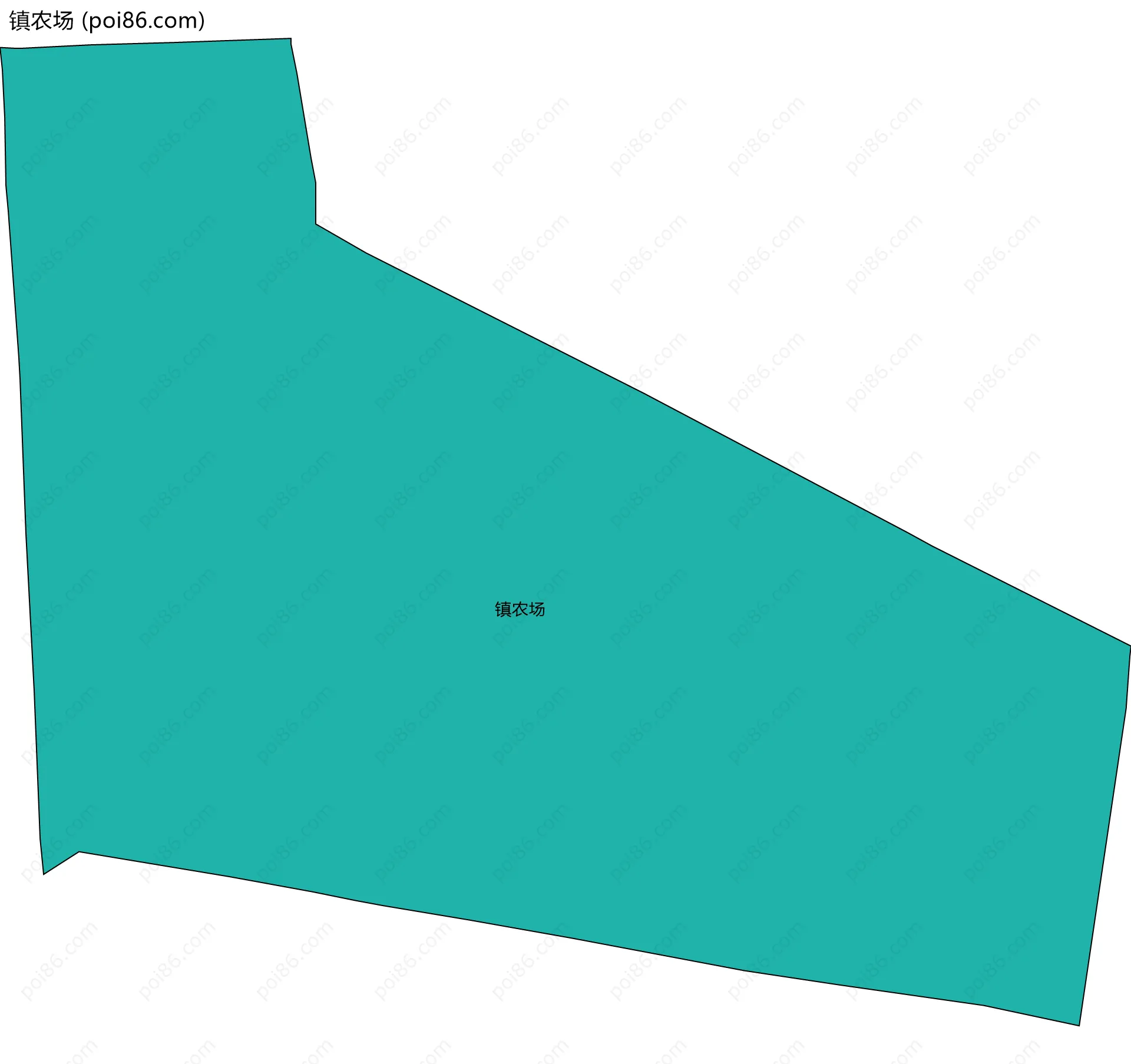 镇农场边界地图