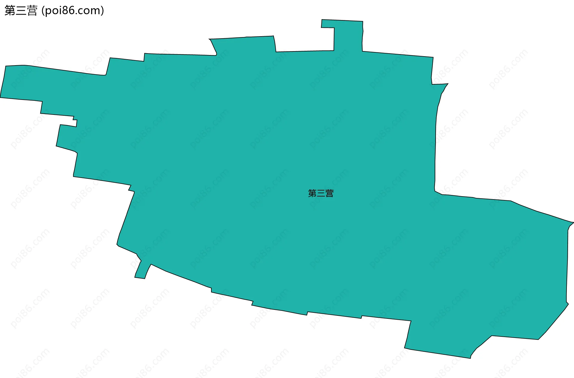 第三营边界地图