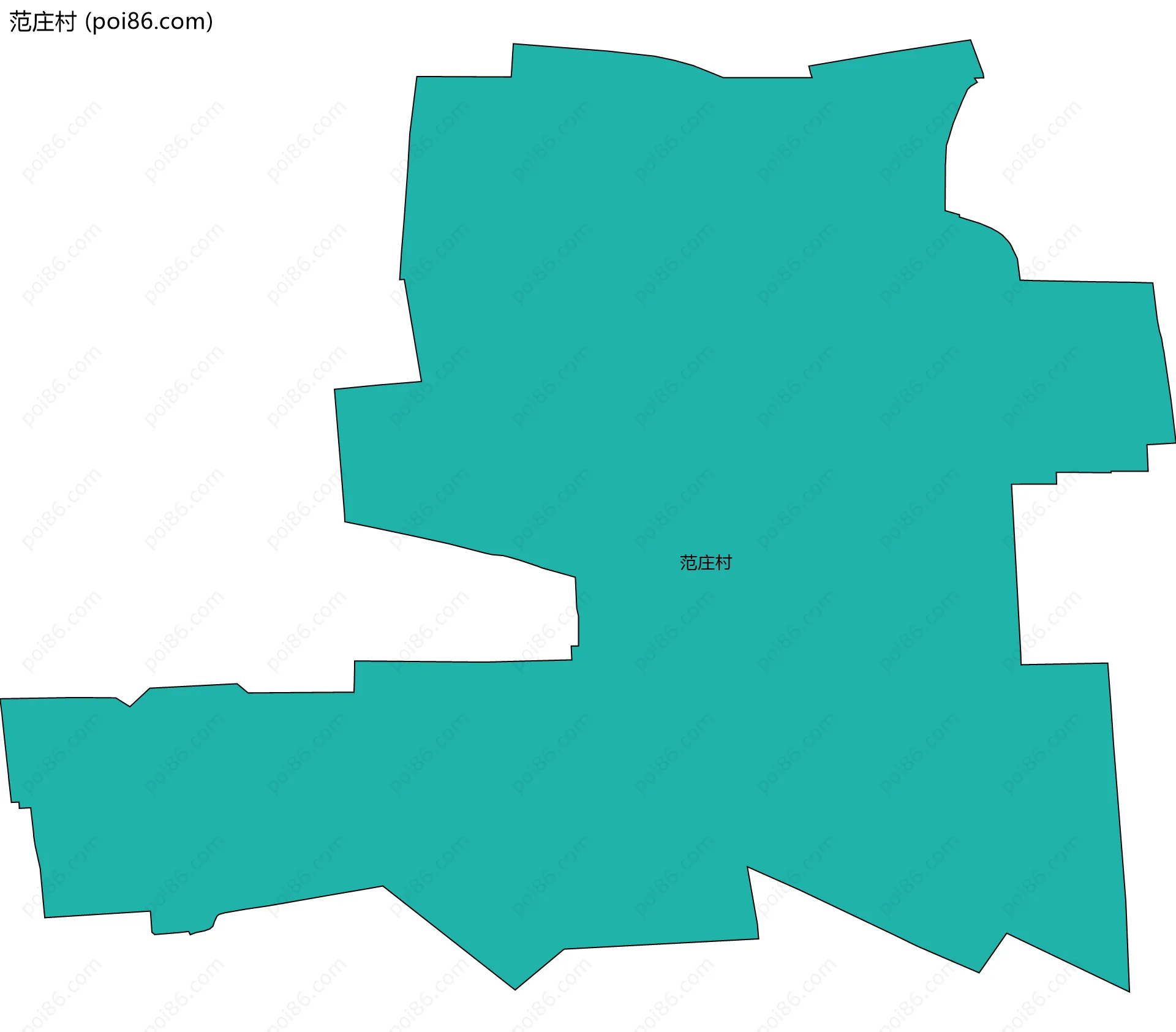 范庄村边界地图